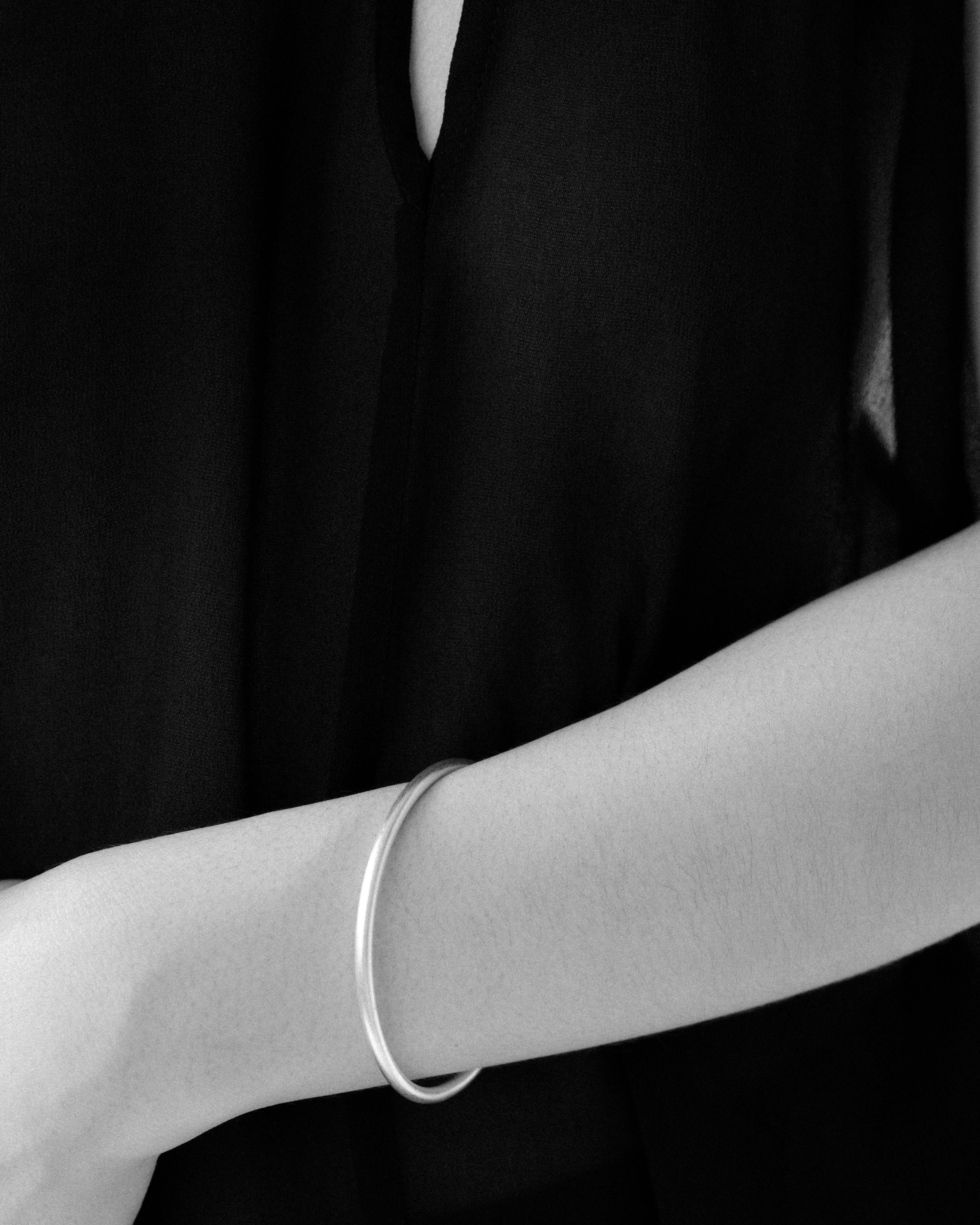 Barbara Satin Round Bangle