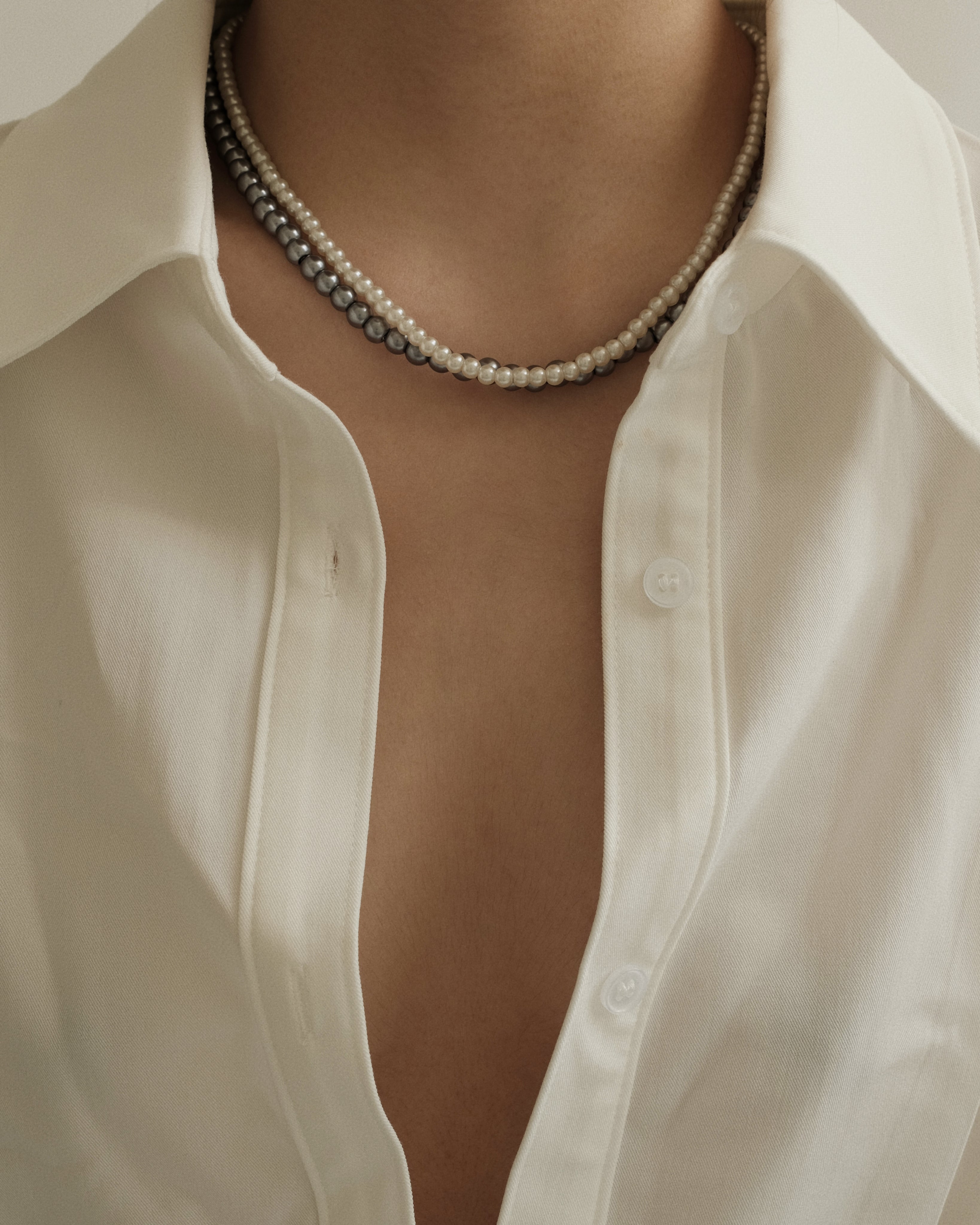 Jill Braided Crystal Pearl Necklace