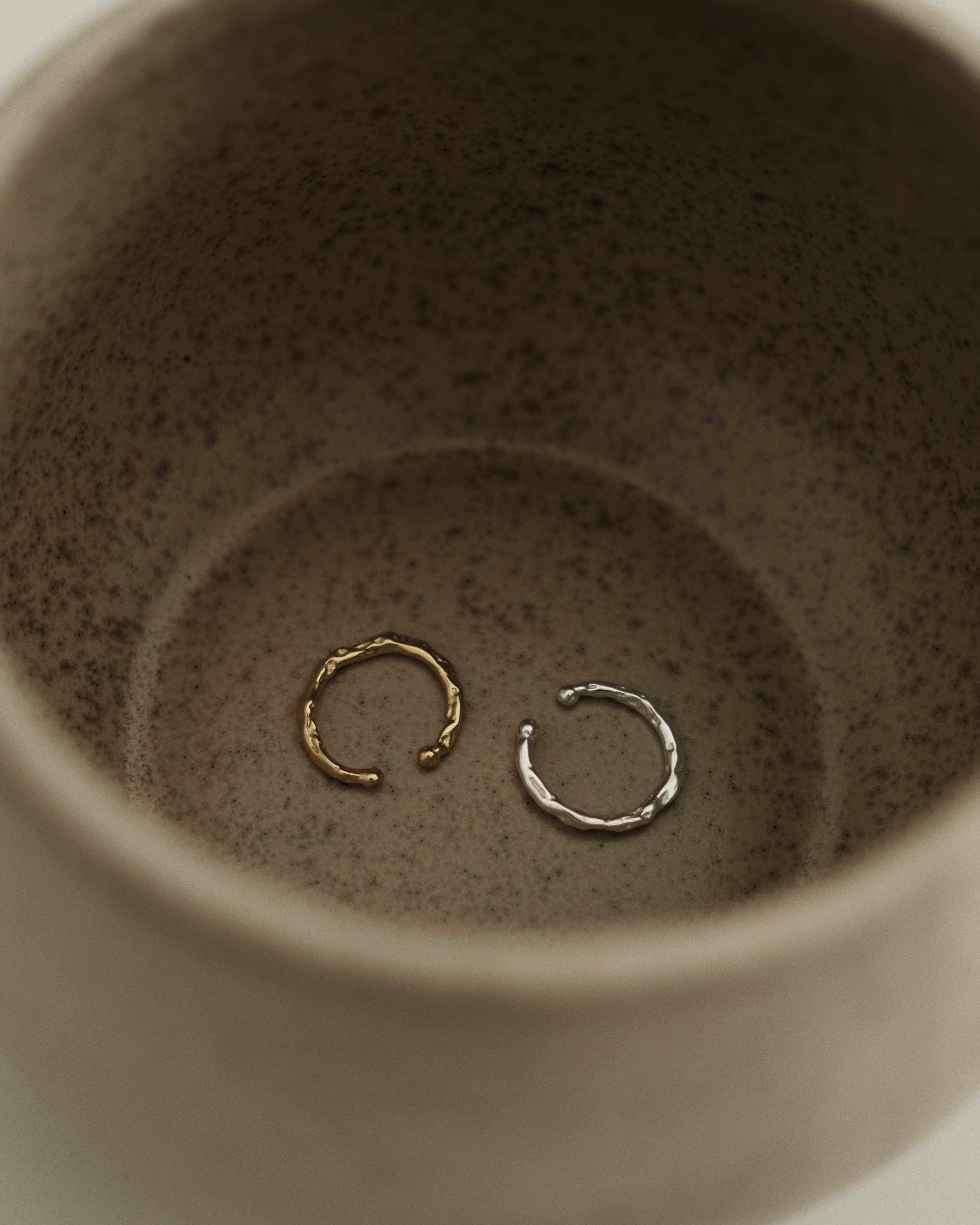 Insa Petite Hammered Ear Cuff