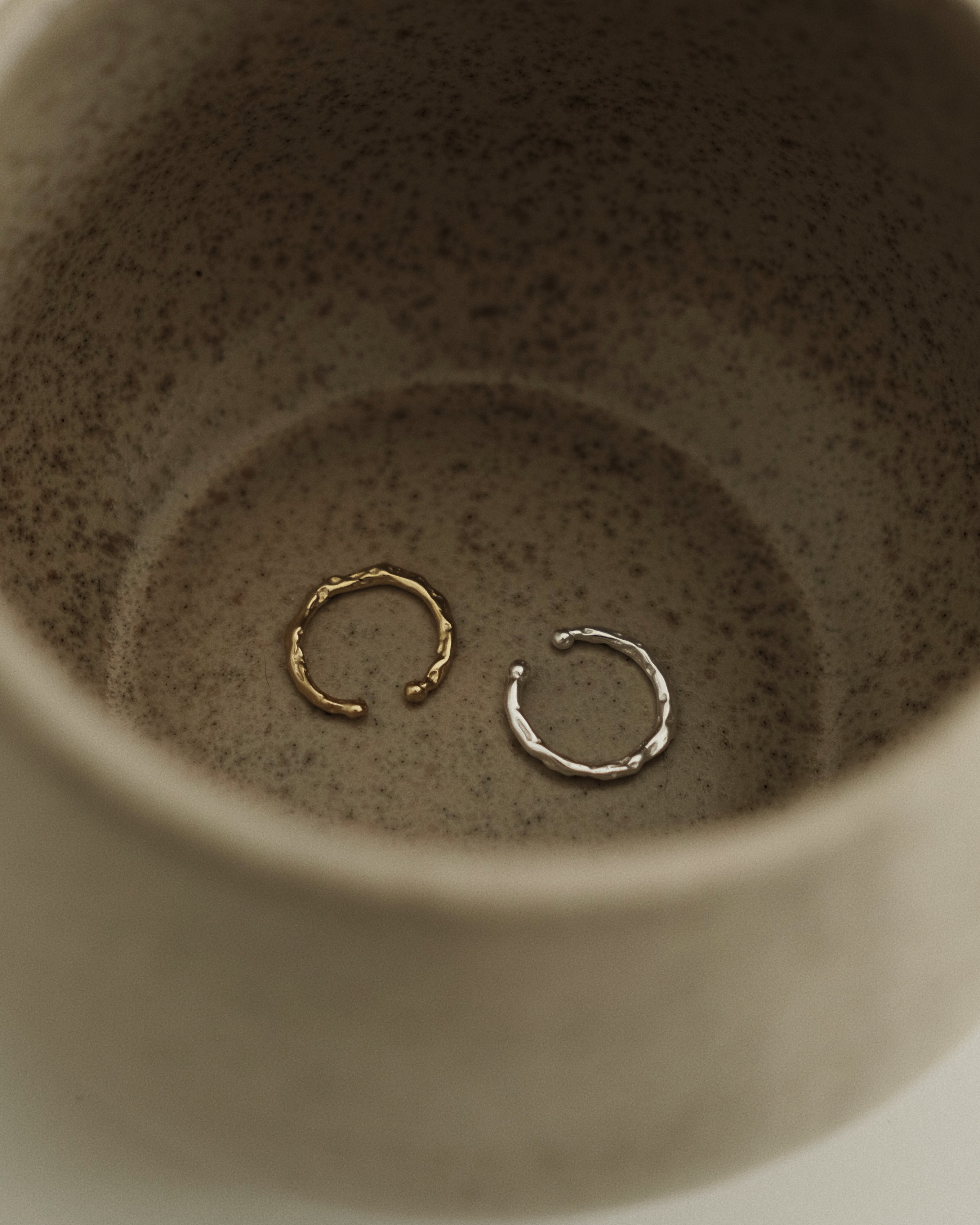 Insa Petite Hammered Ear Cuff