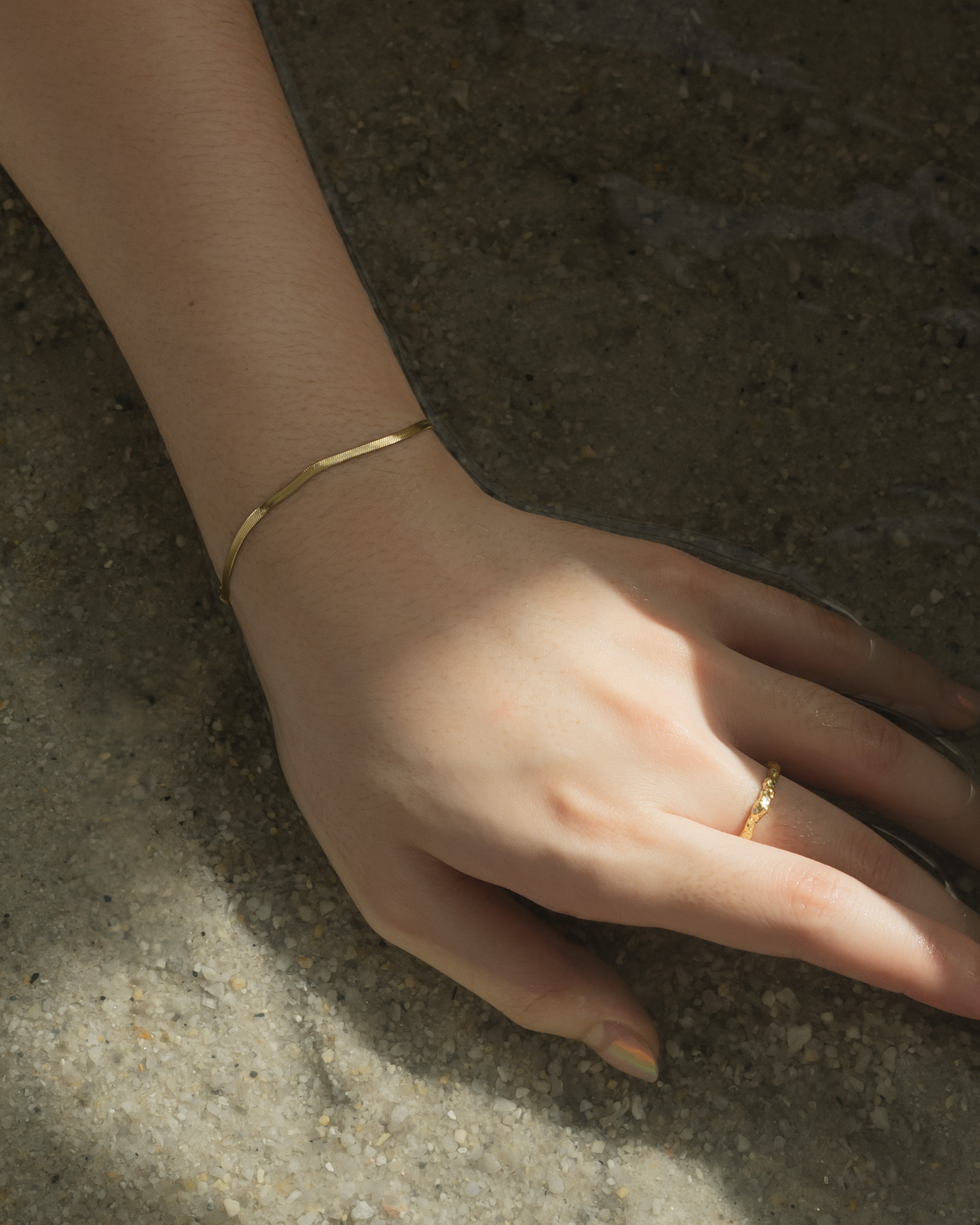 Mini Louella Herringbone Chain Bracelet