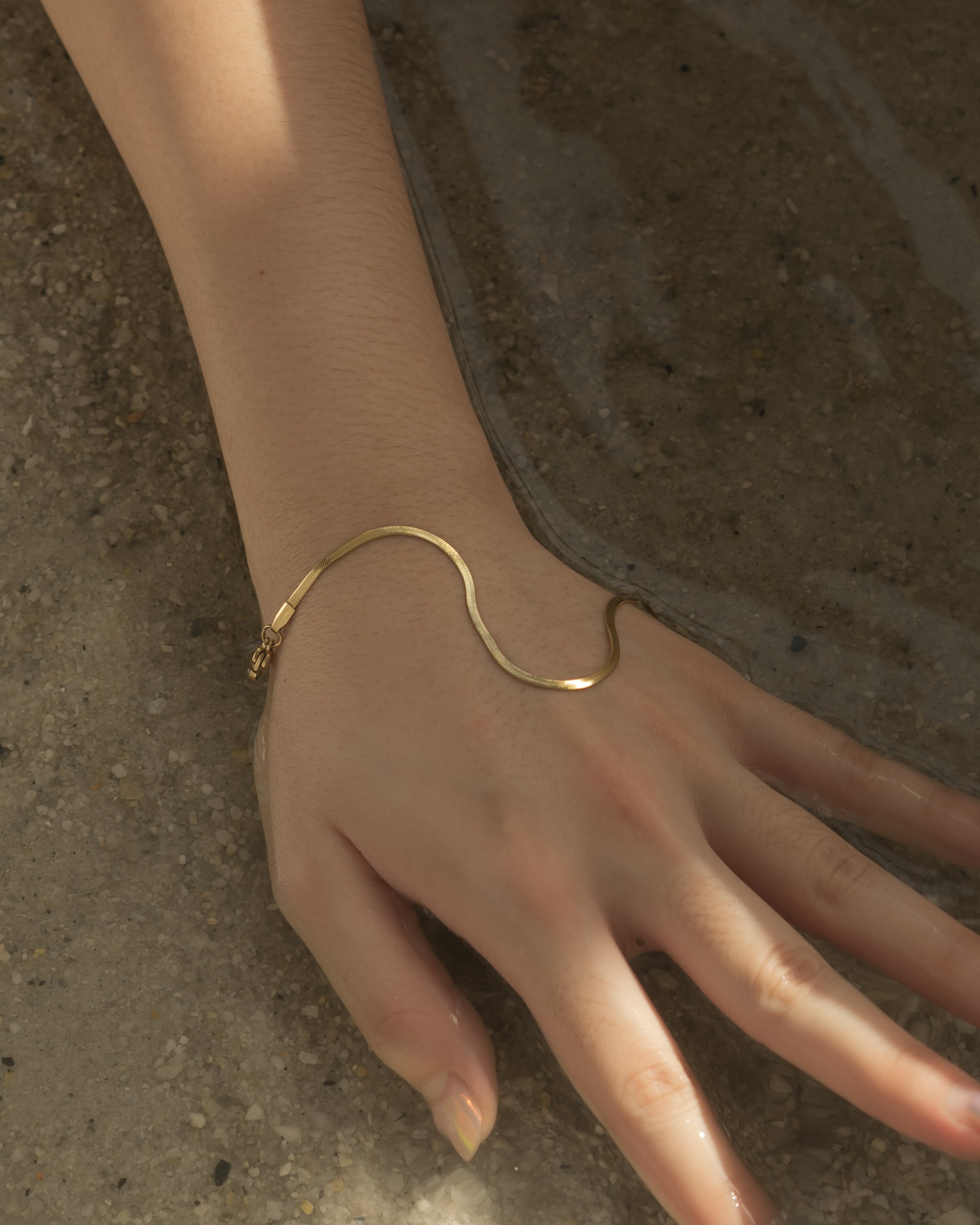 Mini Louella Herringbone Chain Bracelet