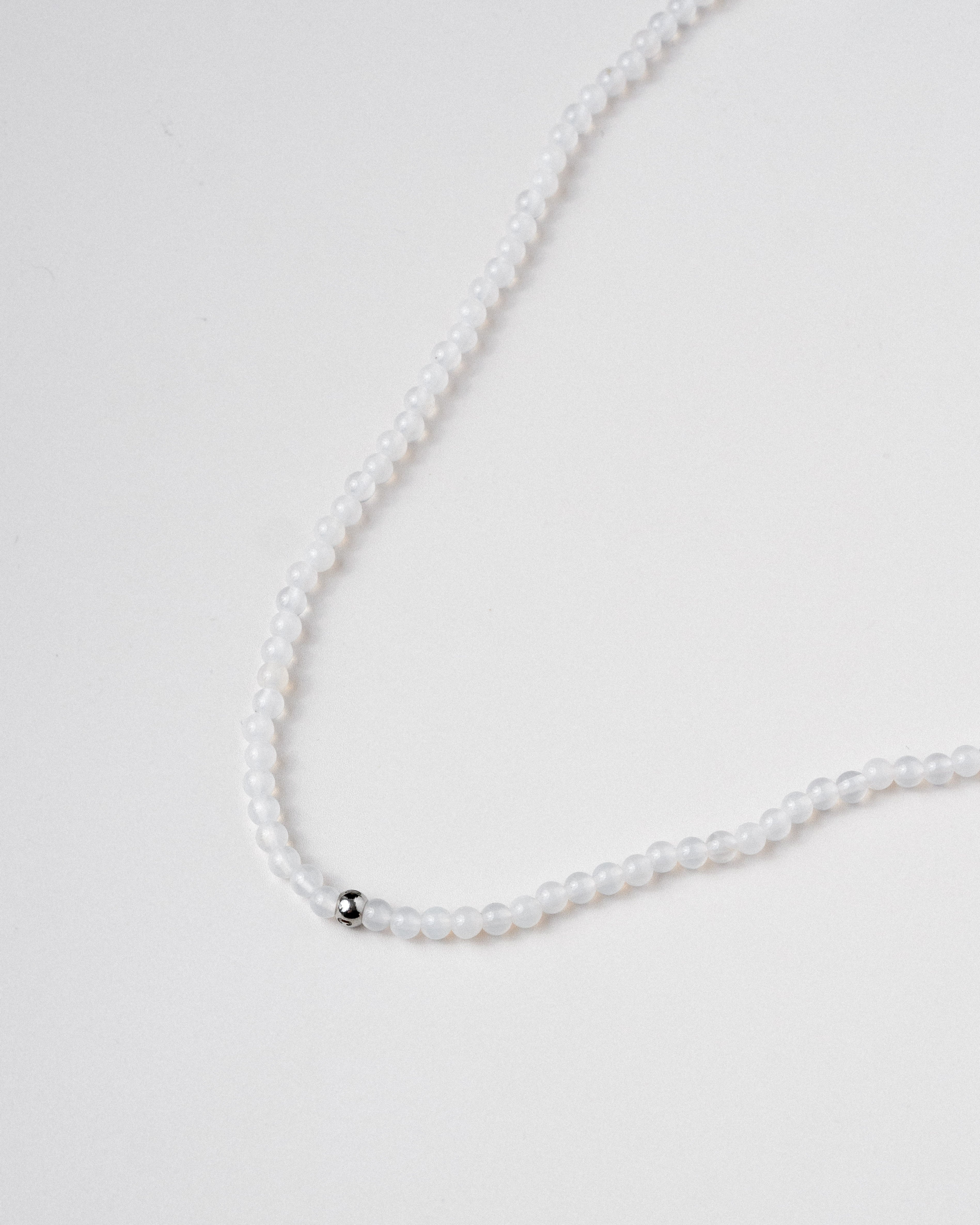Joon Petite White Agate Beaded Necklace