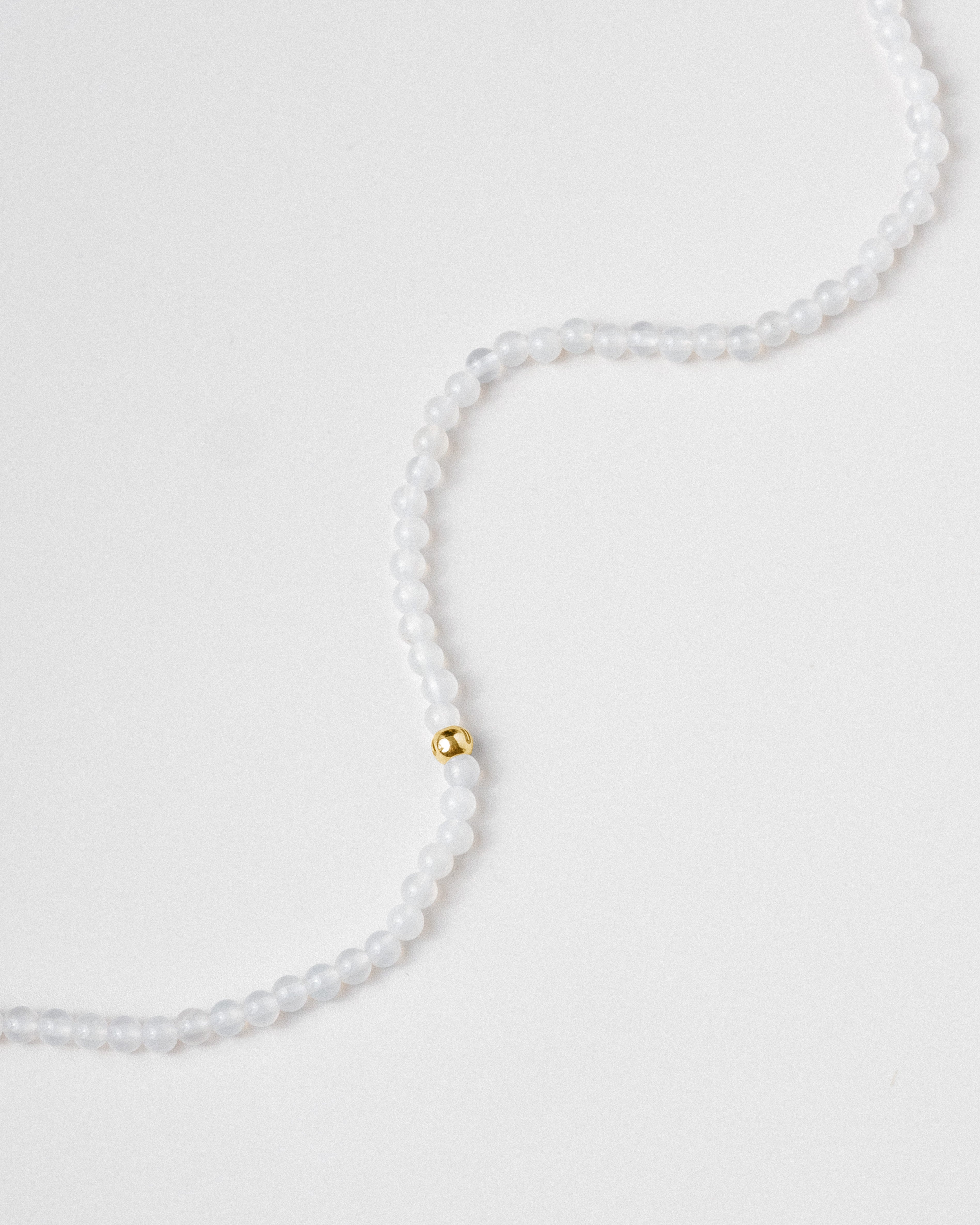 Joon Petite White Agate Beaded Necklace