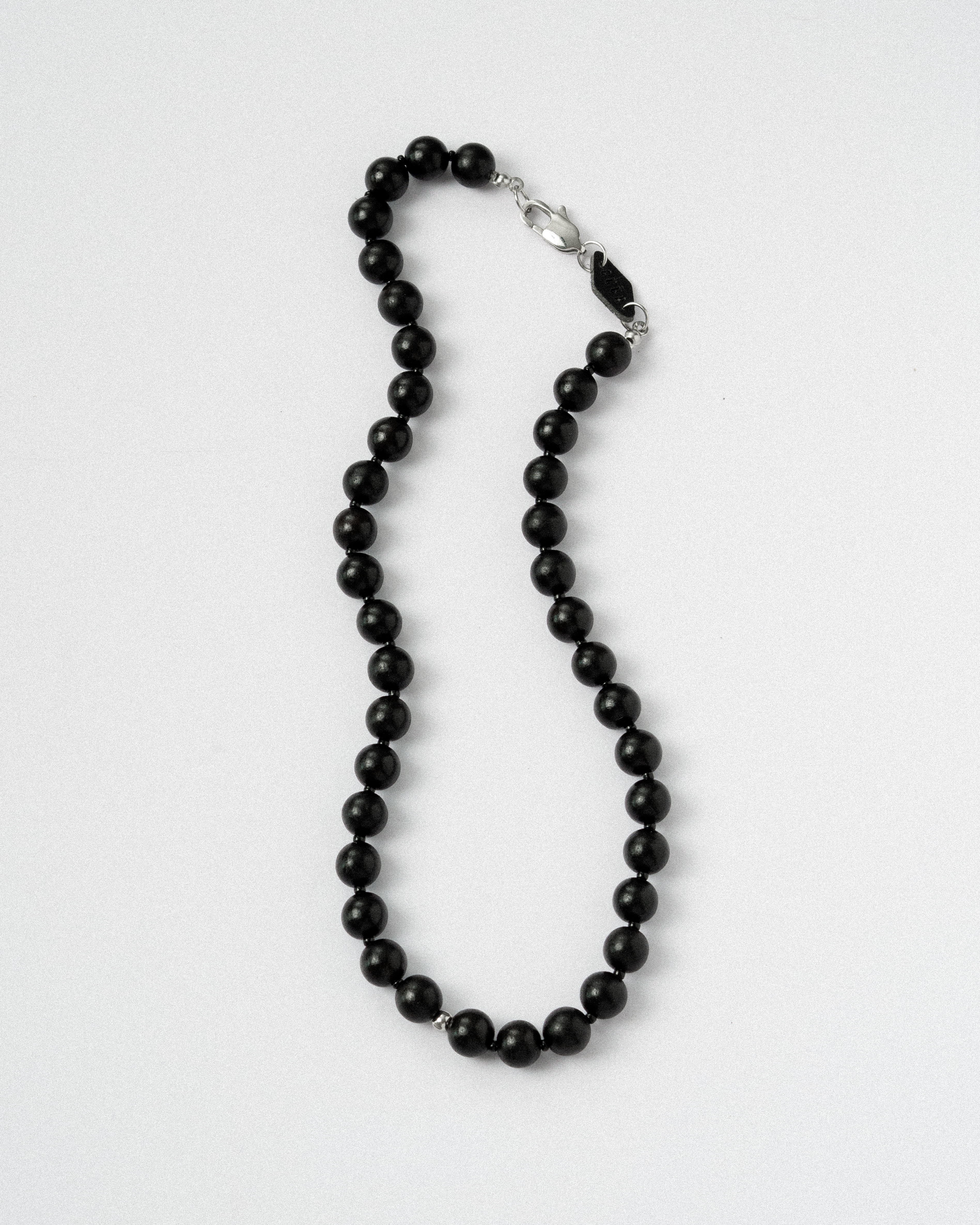 Vros Grand Ebony Wood Beaded Necklace