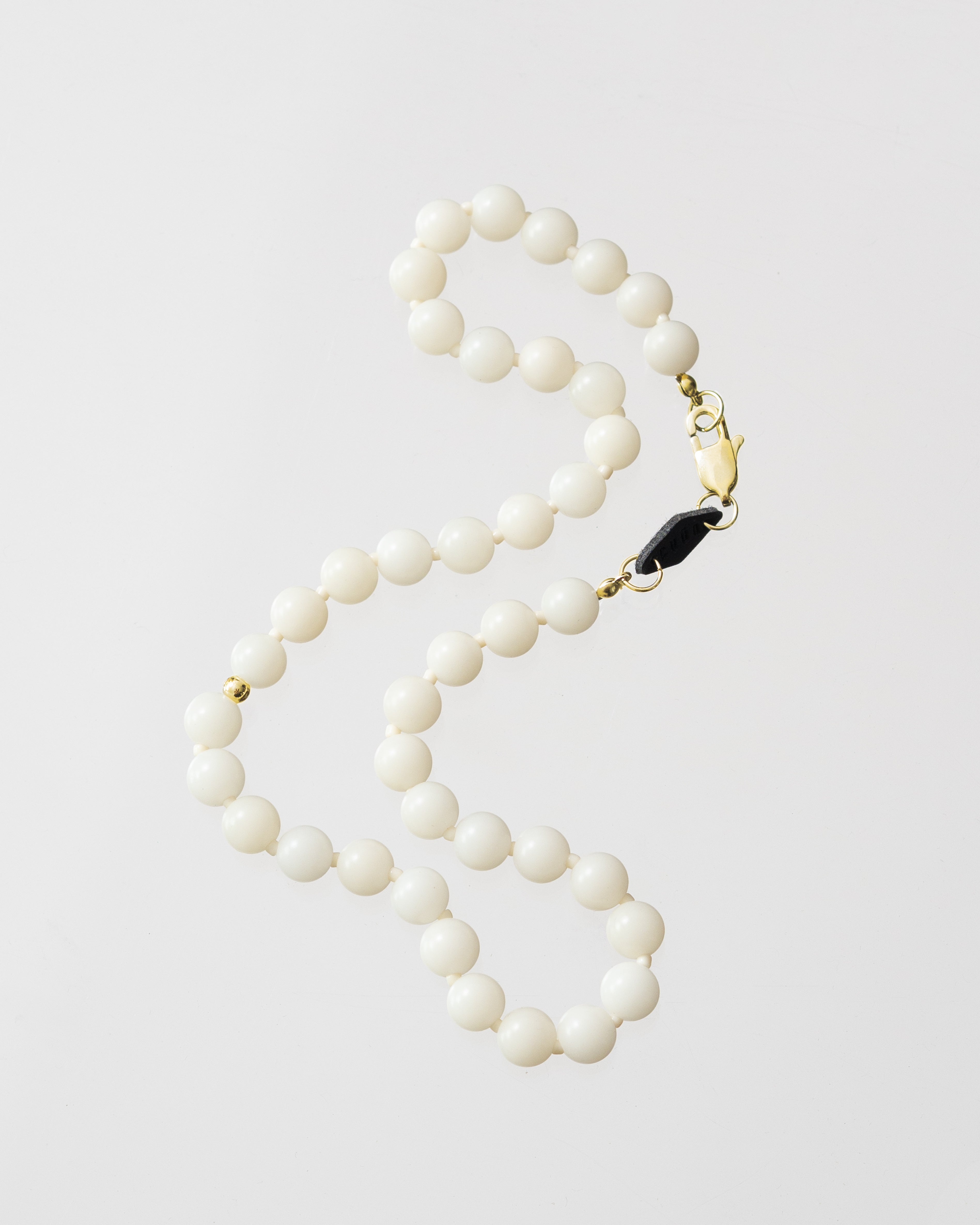 Giallo Grand White Jade Bodhi Necklace
