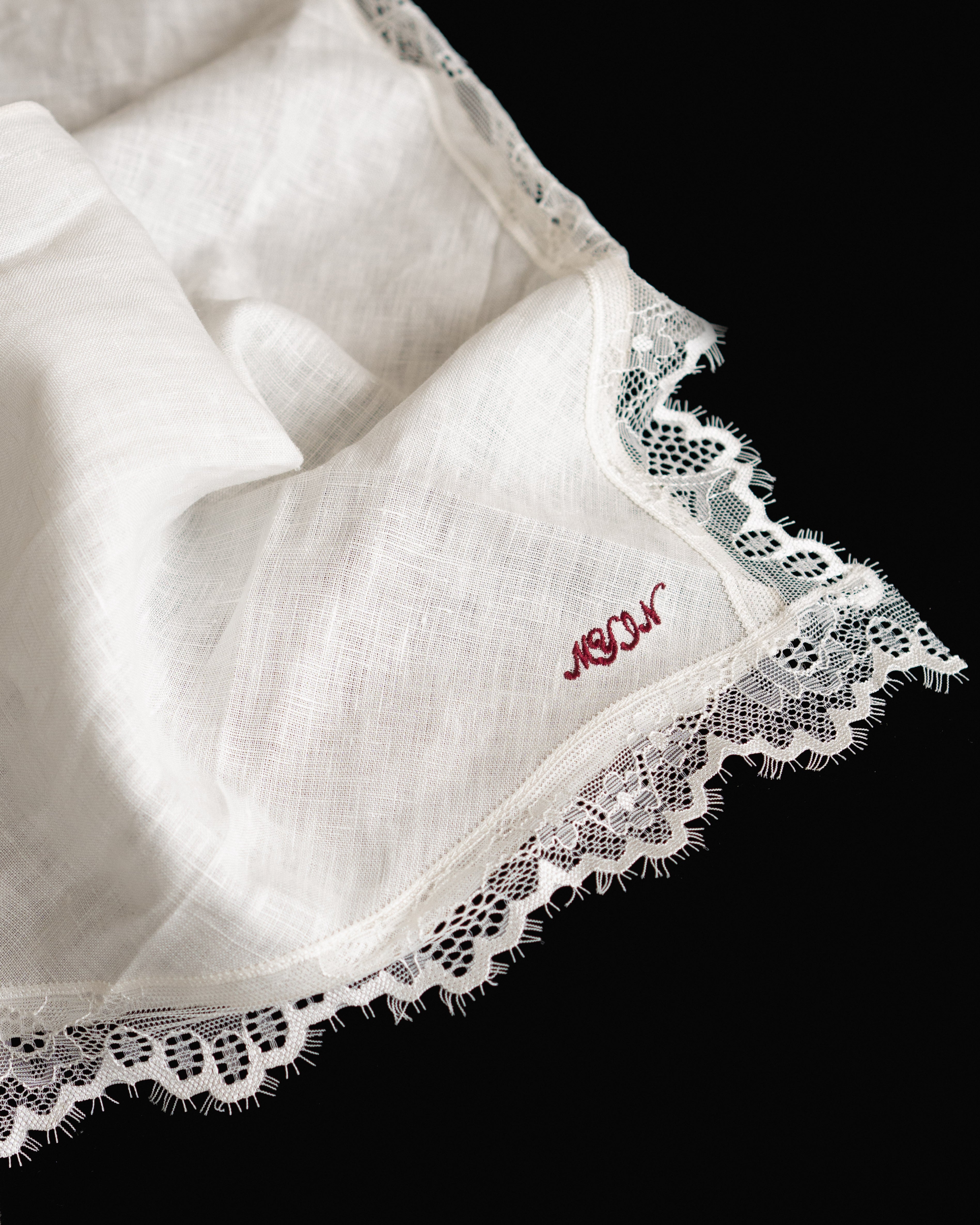 Lace Linen Scarf