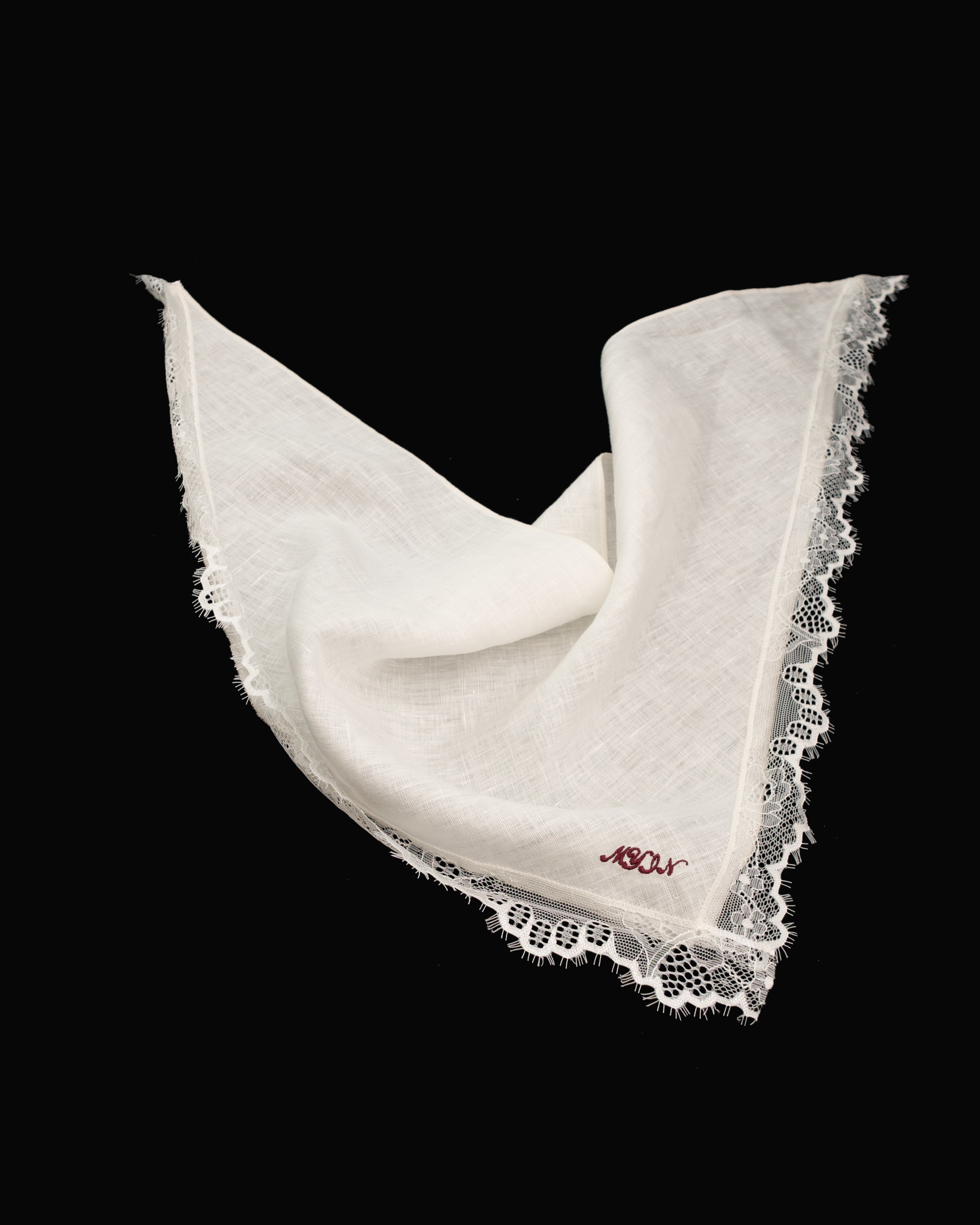 Lace Linen Scarf