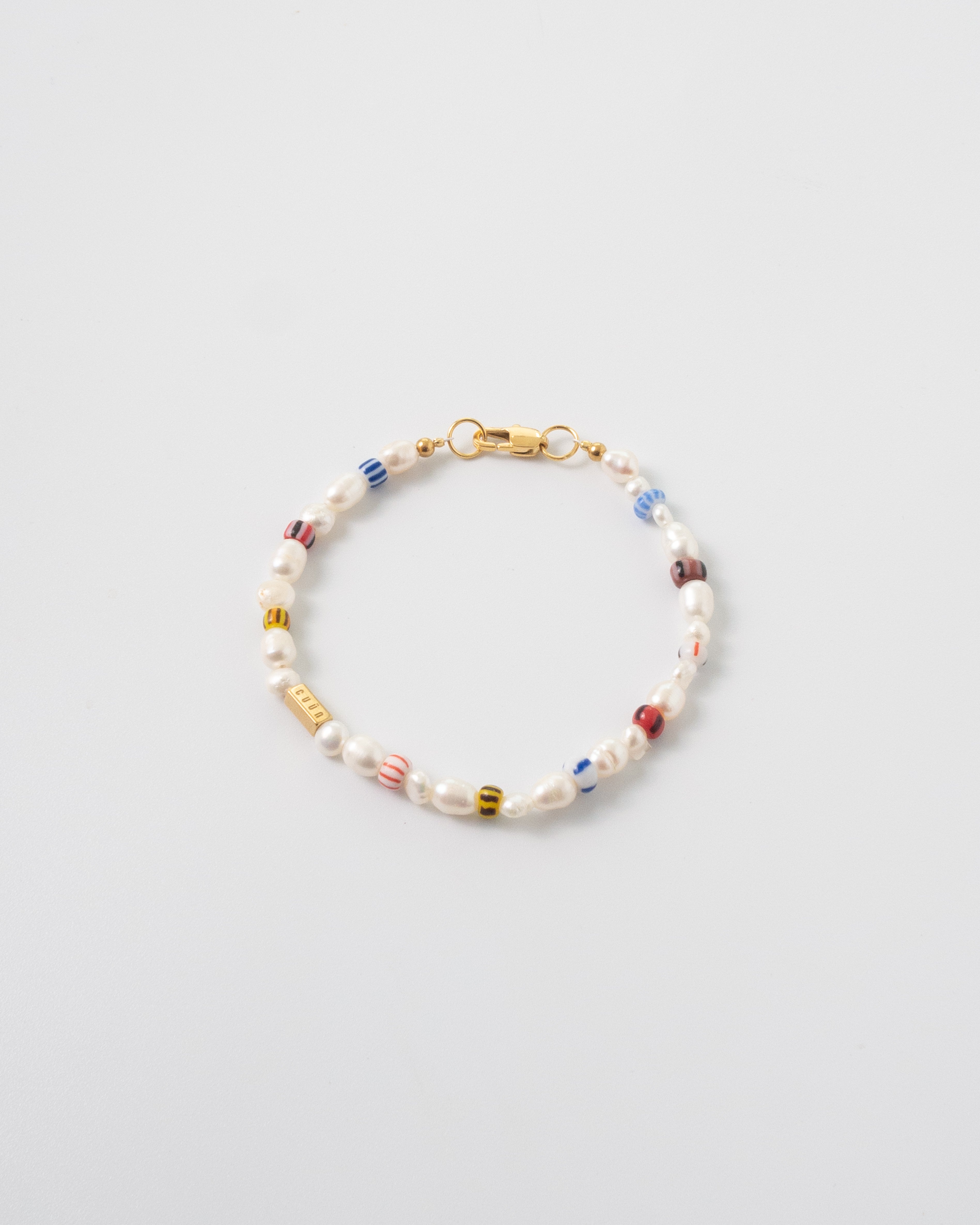 Lumin Multicolor African Beaded Pearl Bracelet