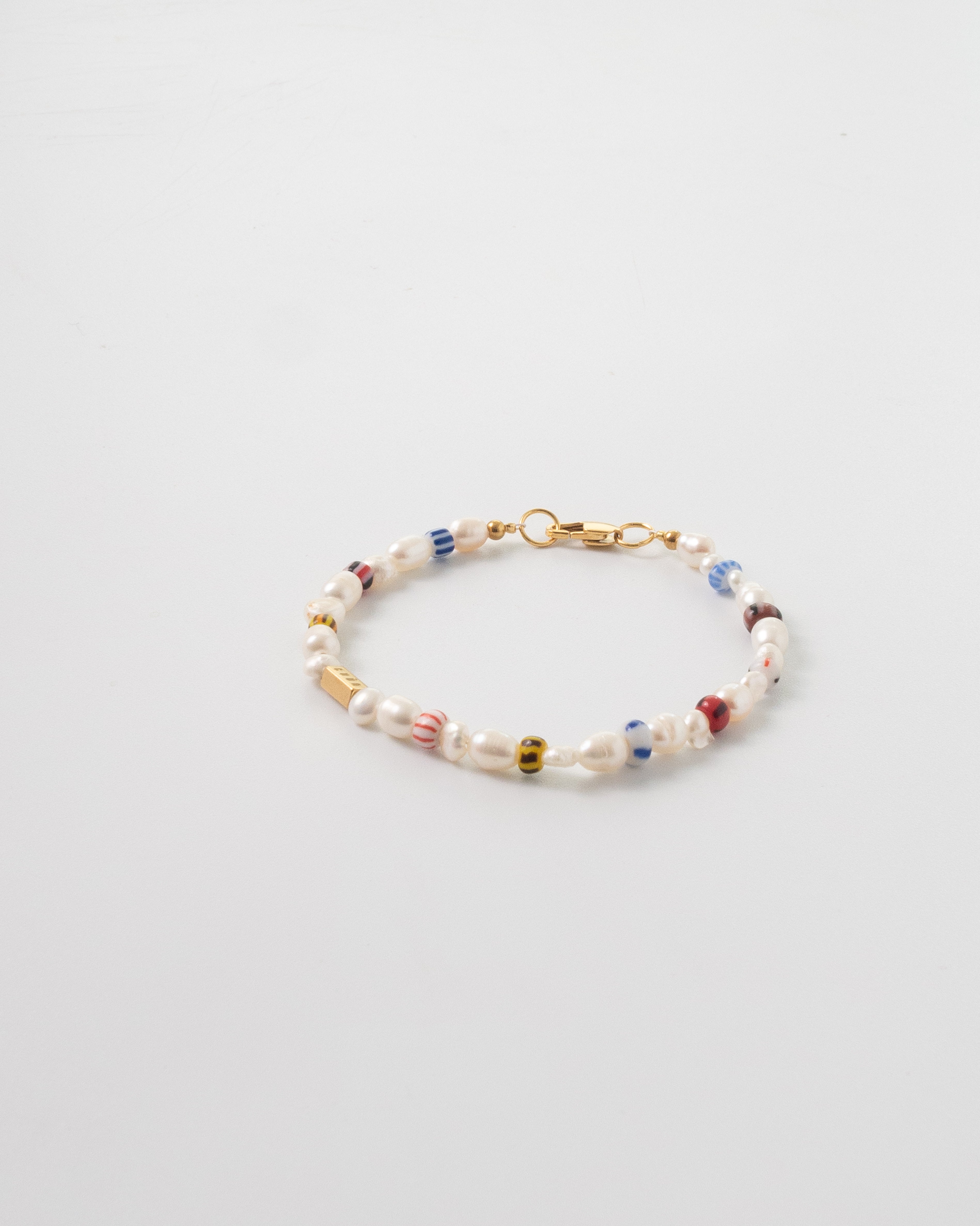Lumin Multicolor African Beaded Pearl Bracelet