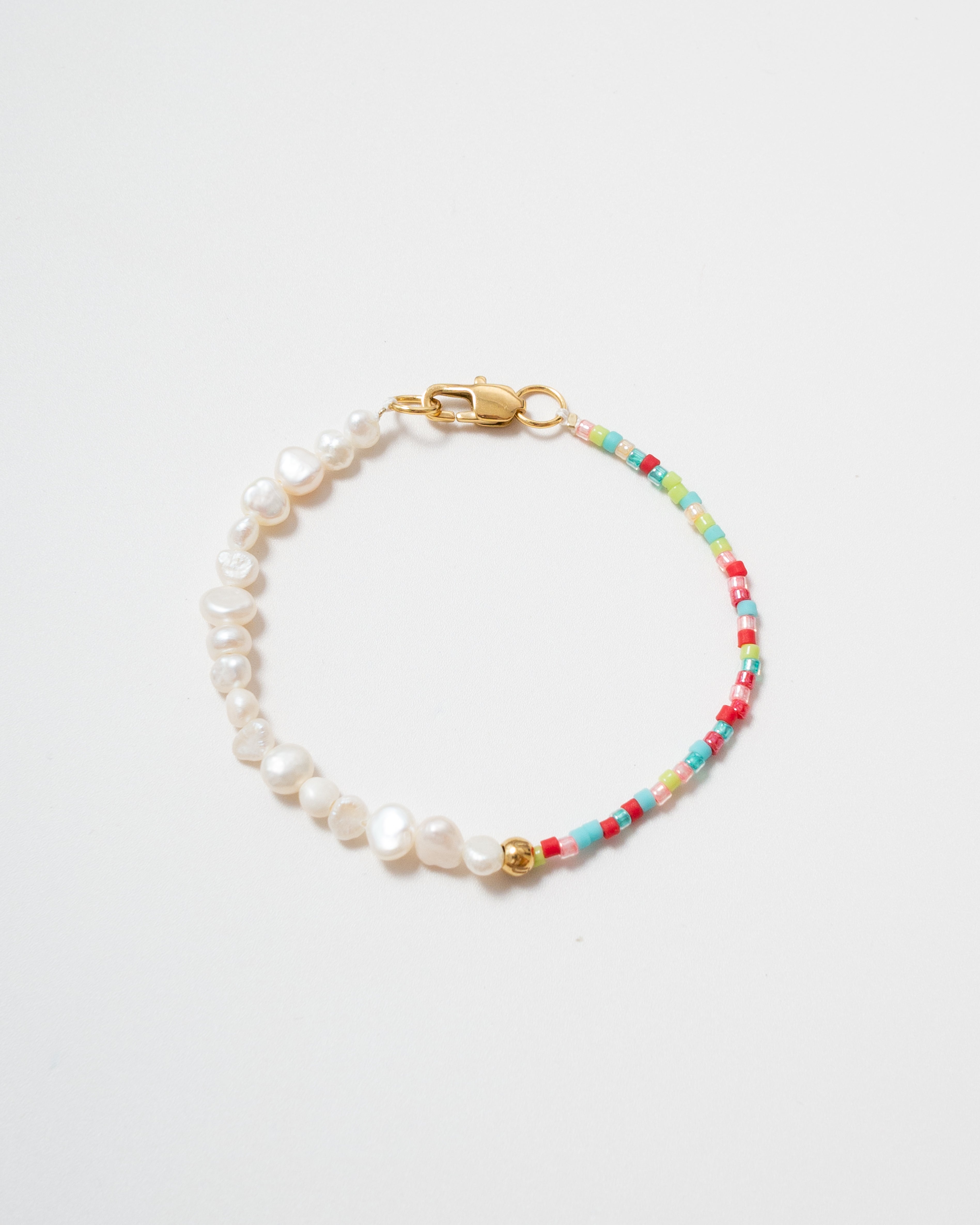 Fiore Multicolor Beaded Pearl Bracelet