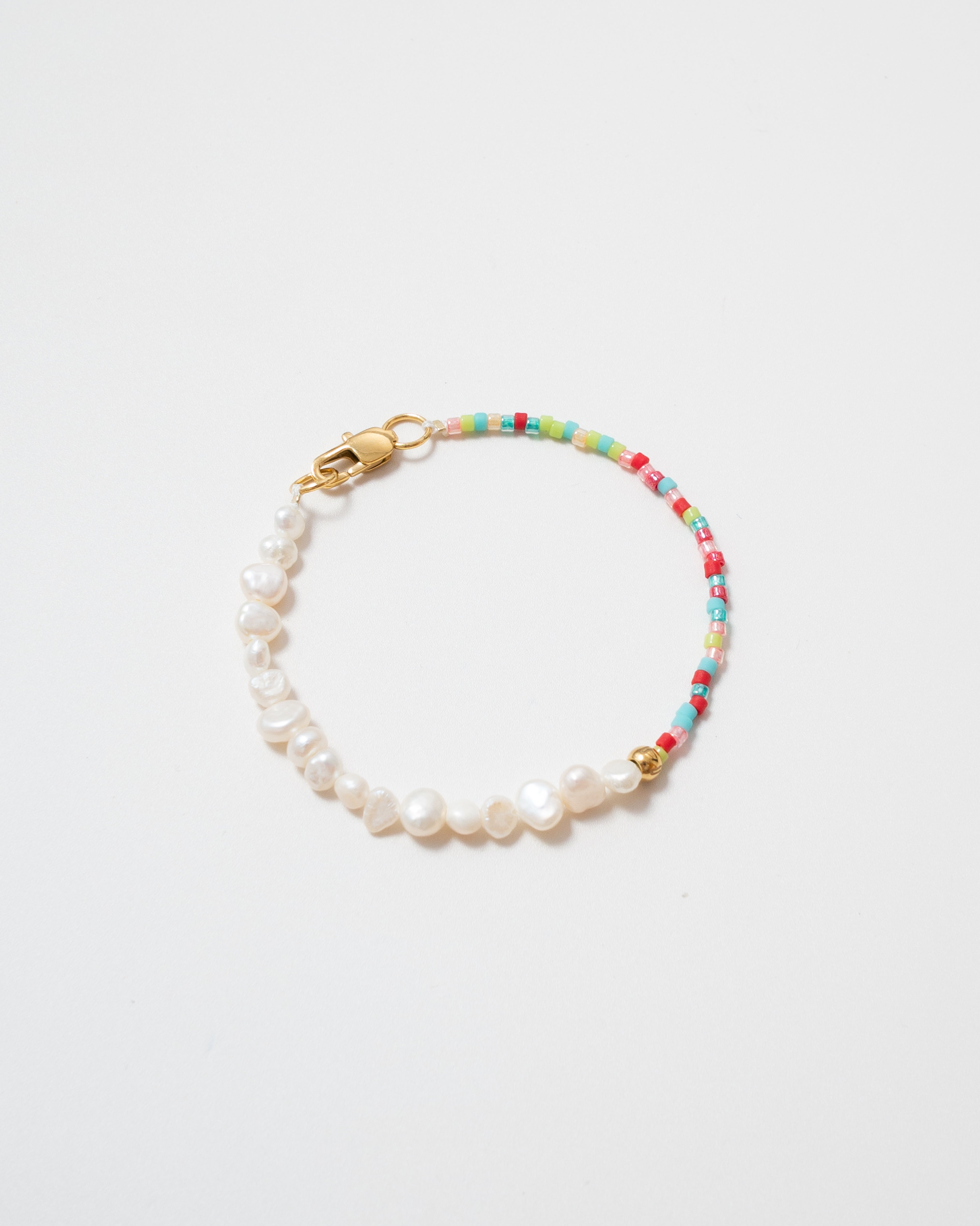 Fiore Multicolor Beaded Pearl Bracelet