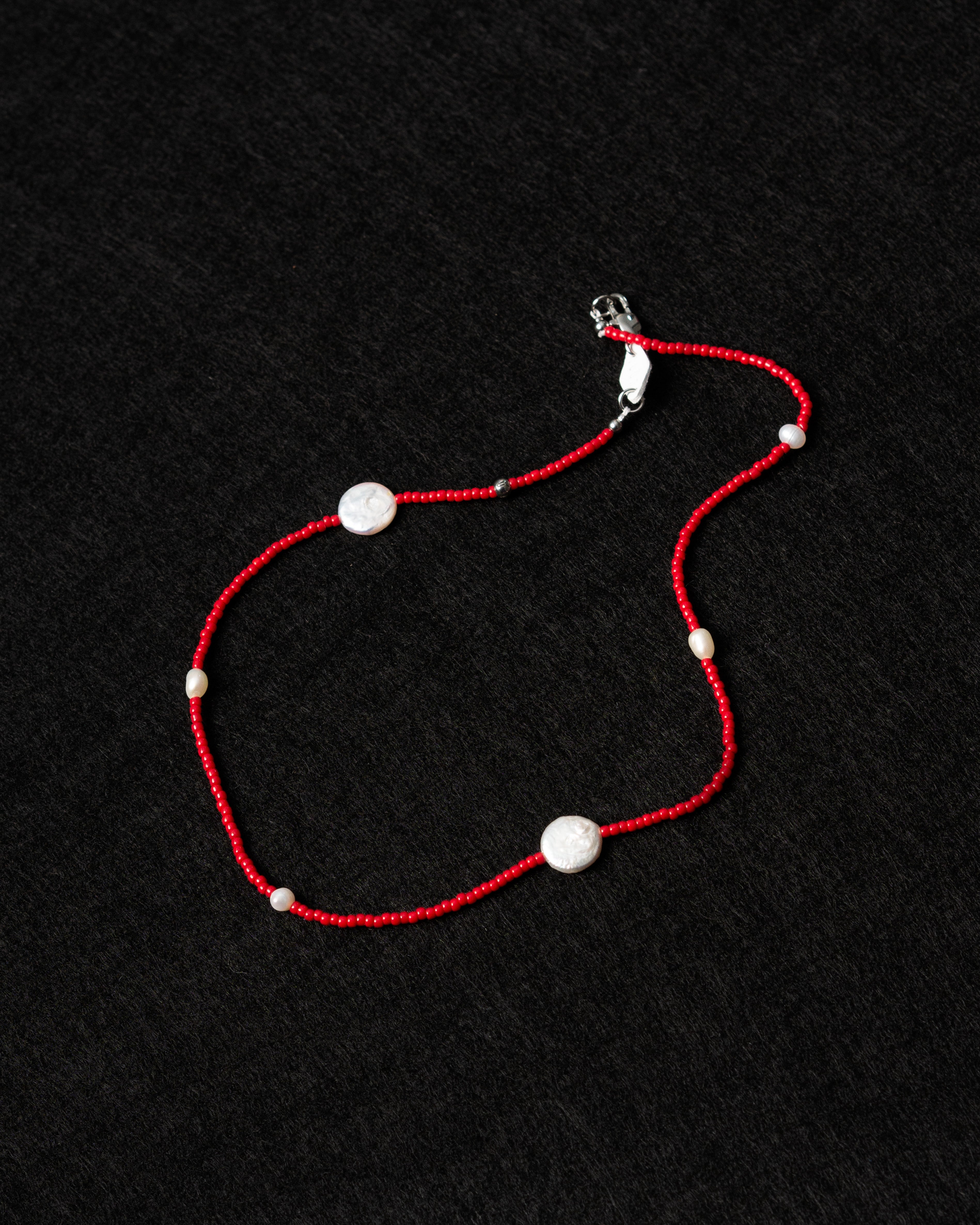 Sora Japanese Beaded Pearl Necklace