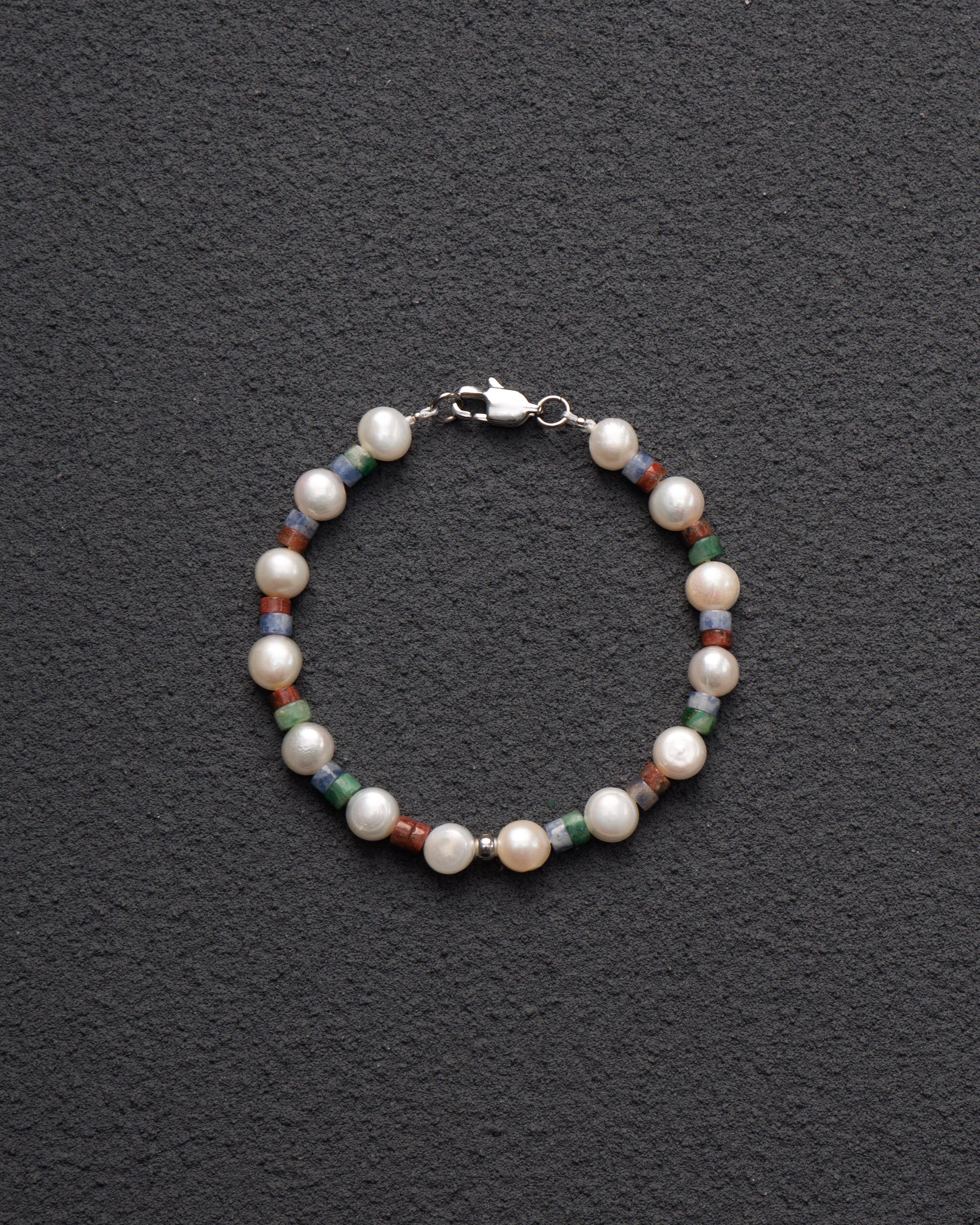 Roca Multistone Beaded Pearl Bracelet