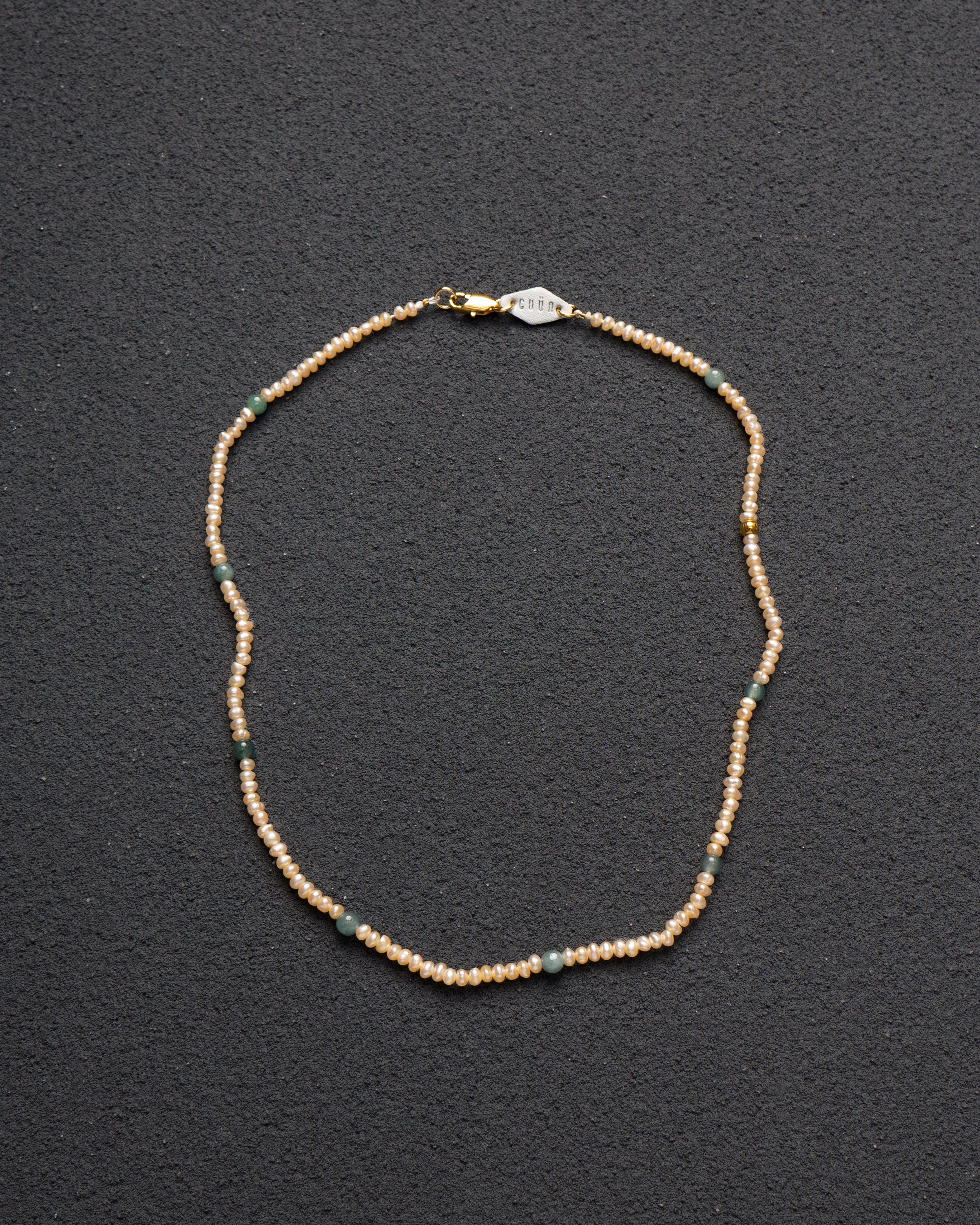 Yura Petite Jadeite Pearl Necklace