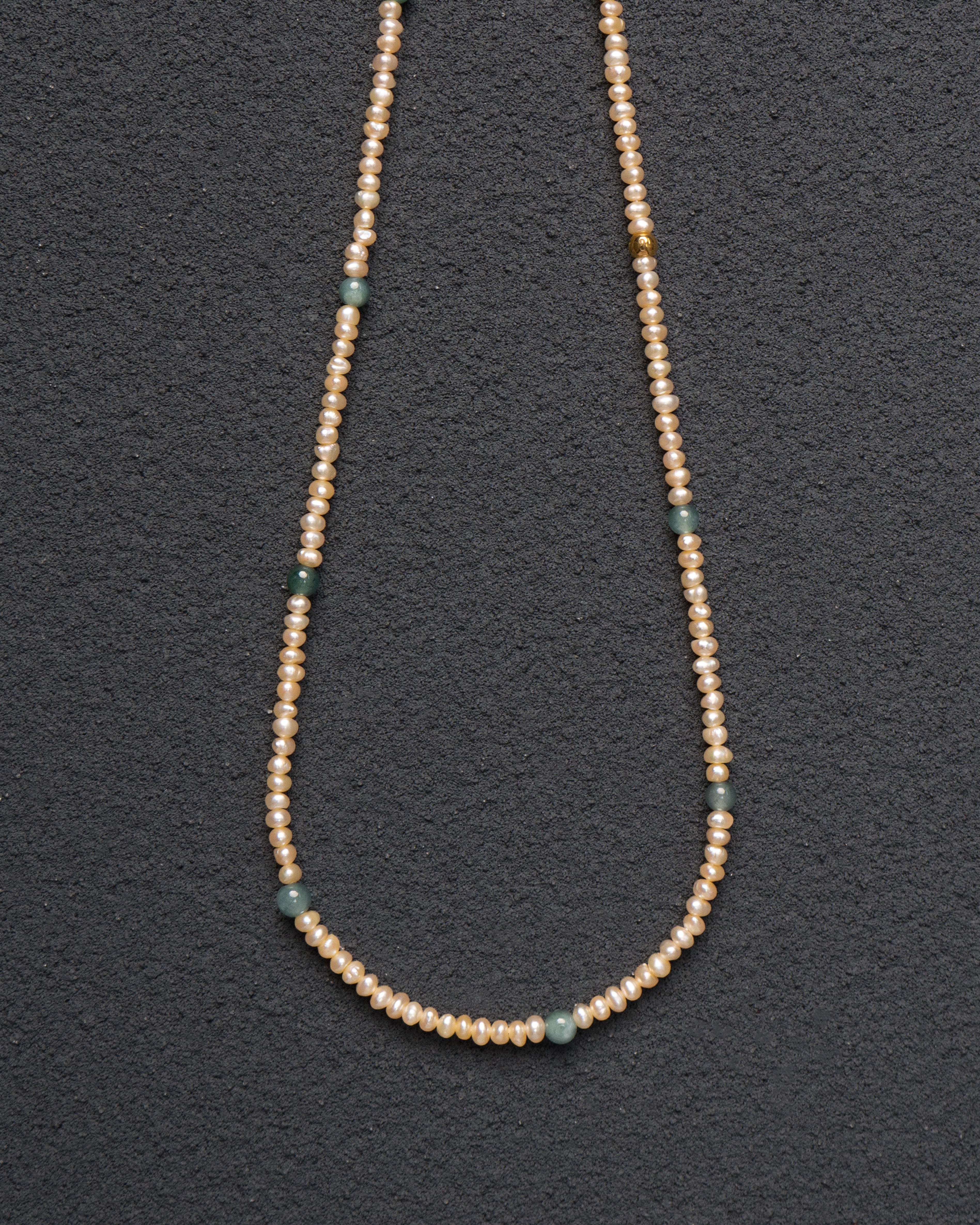 Yura Petite Jadeite Pearl Necklace