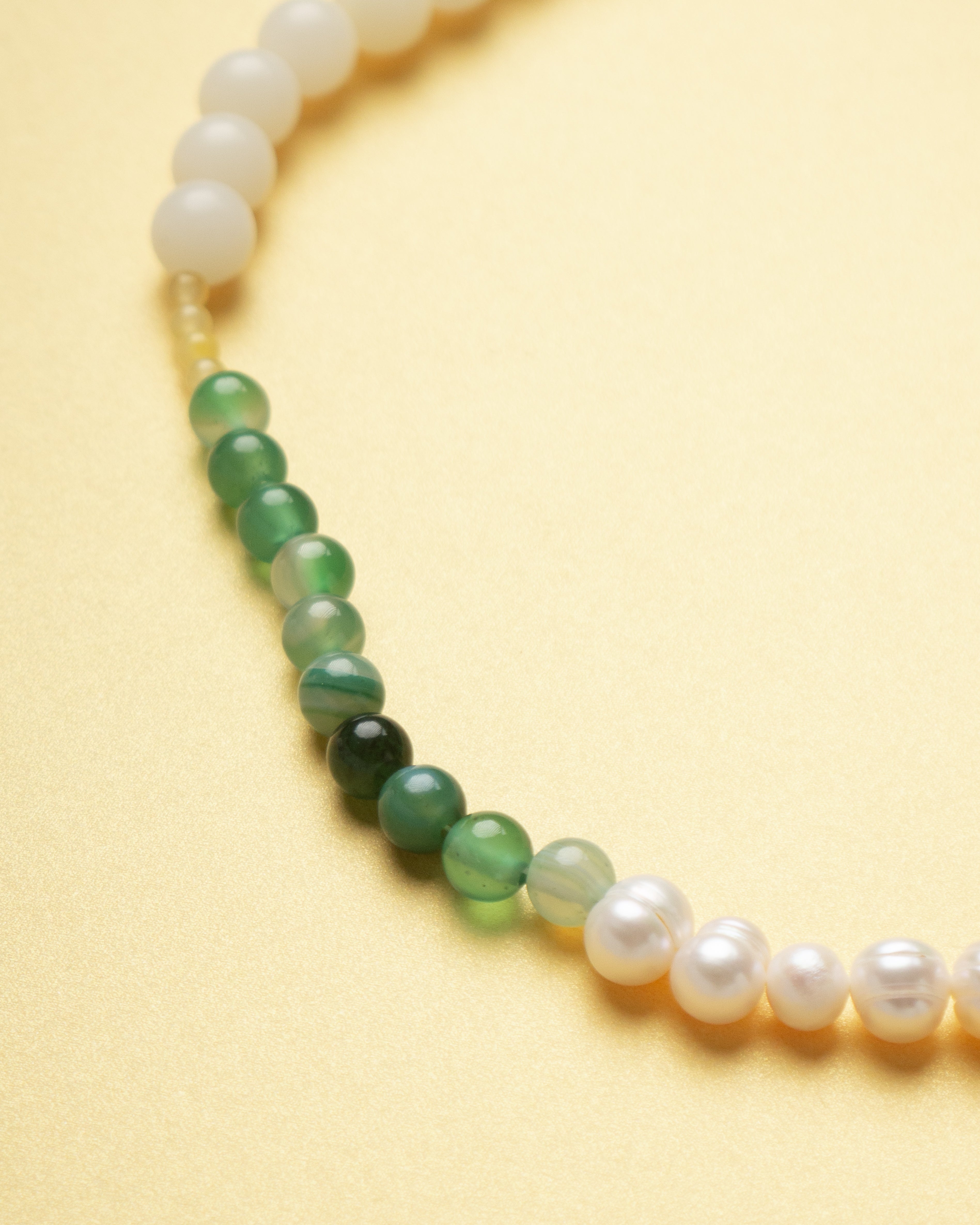 Emi Multistone Beaded Pearl Necklace