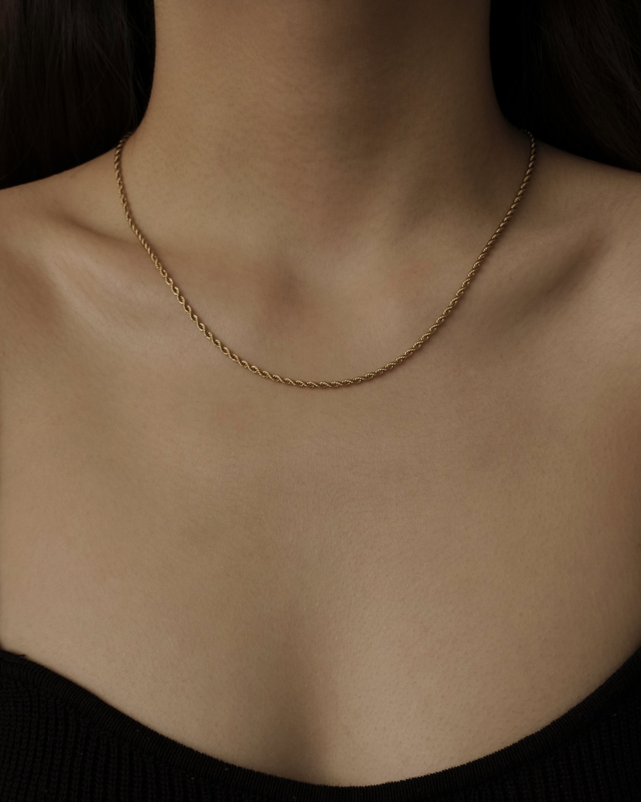 Petite Aziza Rope Chain Choker Necklace