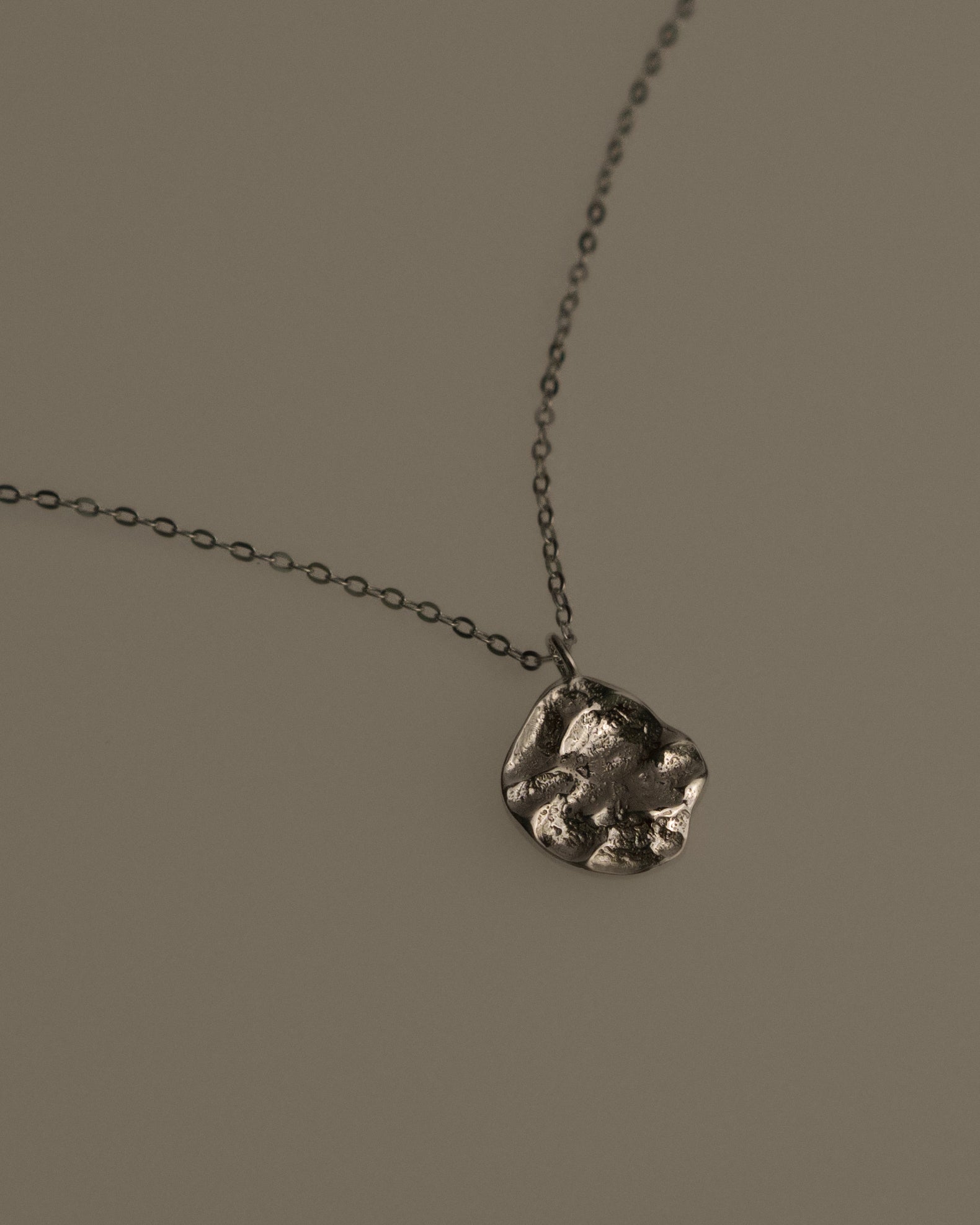 Iola Hammered Plate Necklace