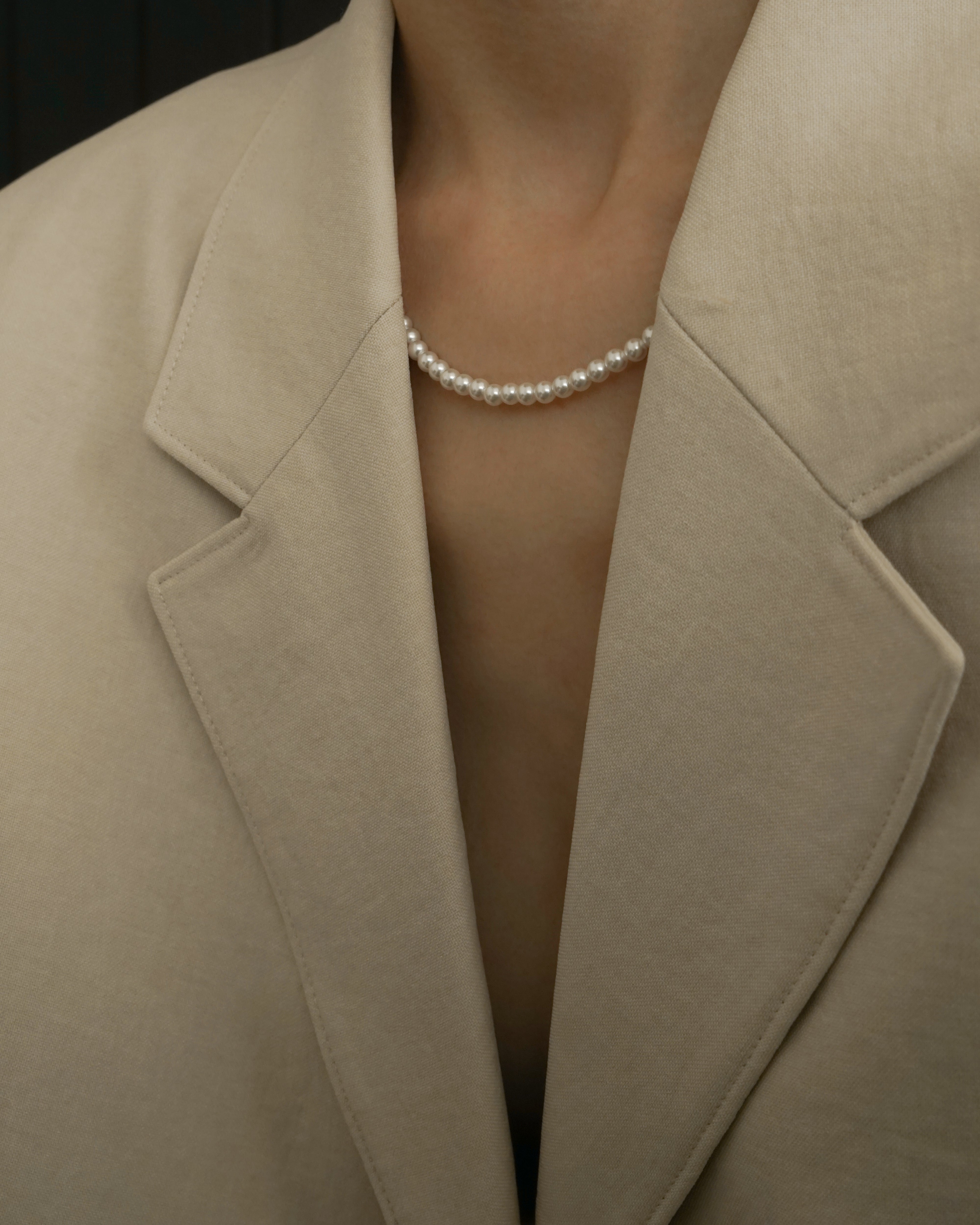 Ayaka Crystal Pearl Necklace