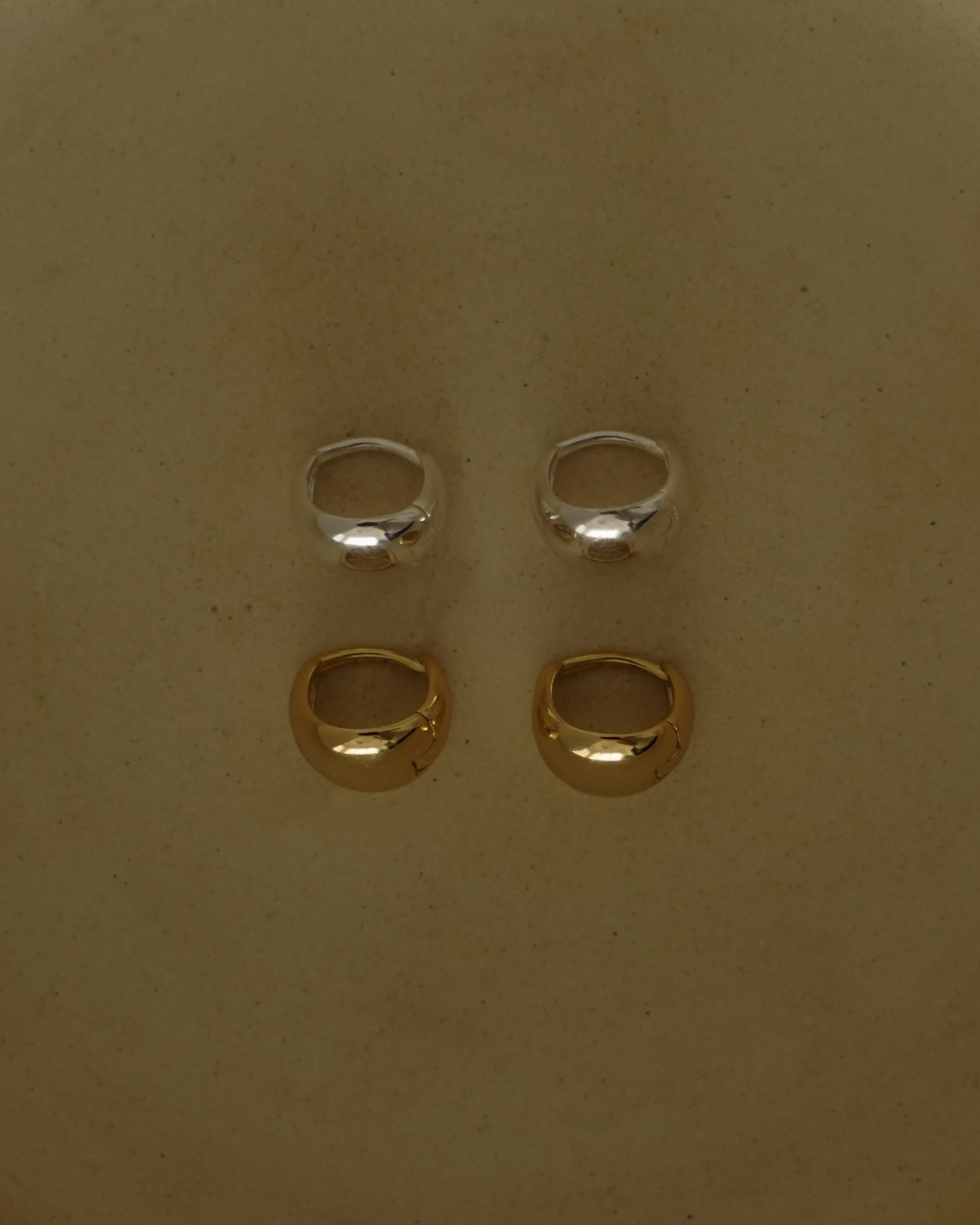 Lia Mini Dome Hoop Earrings