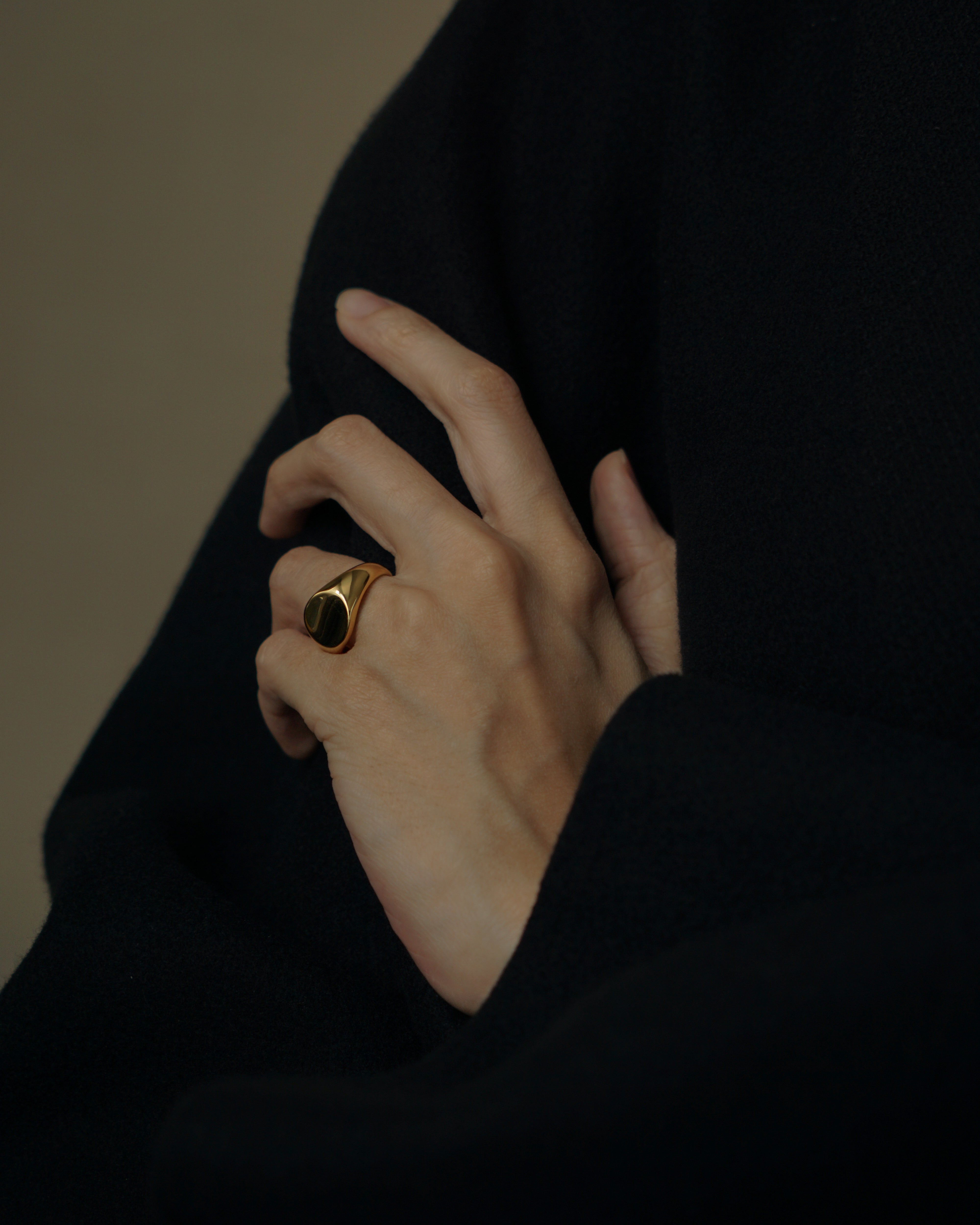 Paule Curve Signet Ring