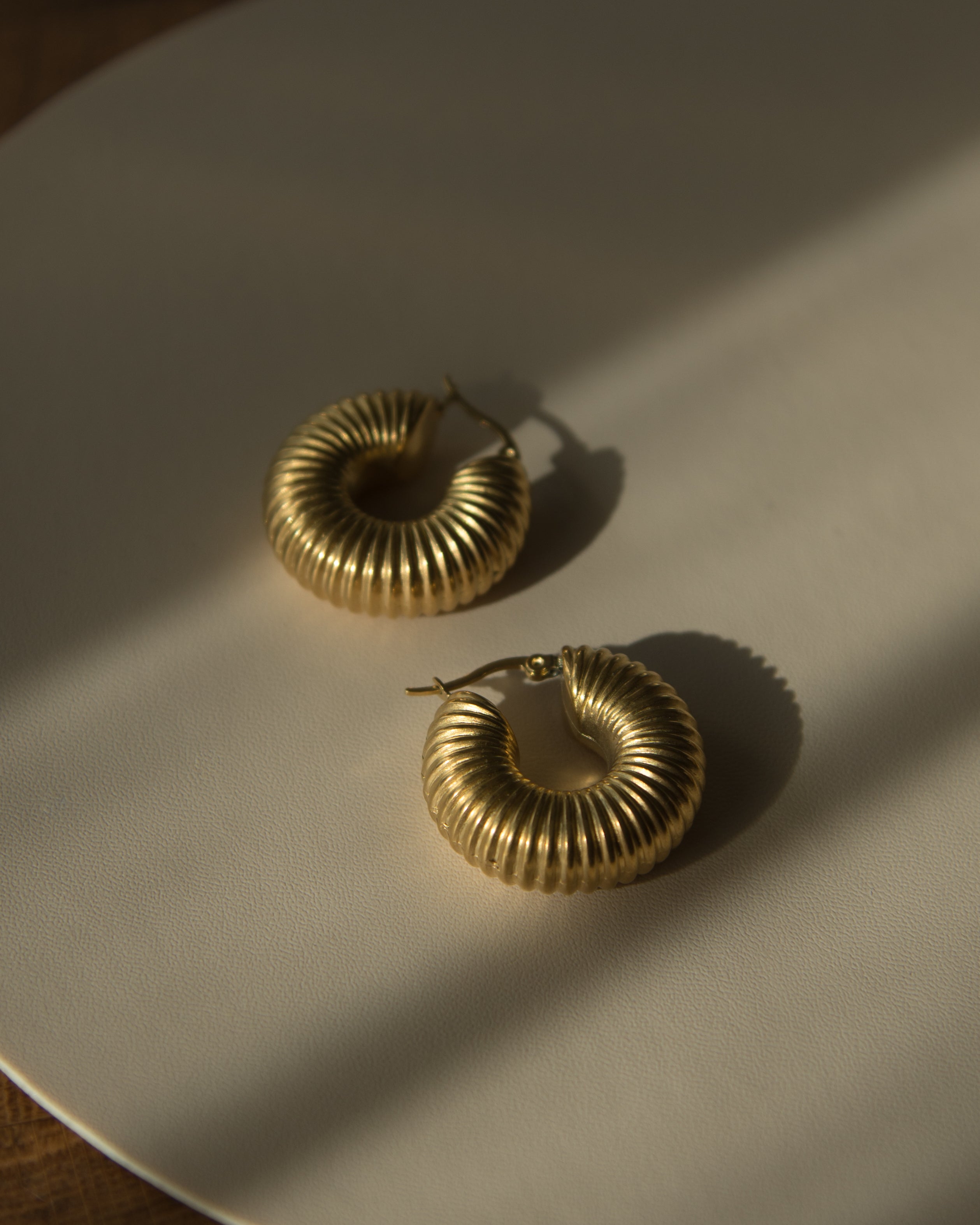 Coletta Macaroni Hoop Earrings