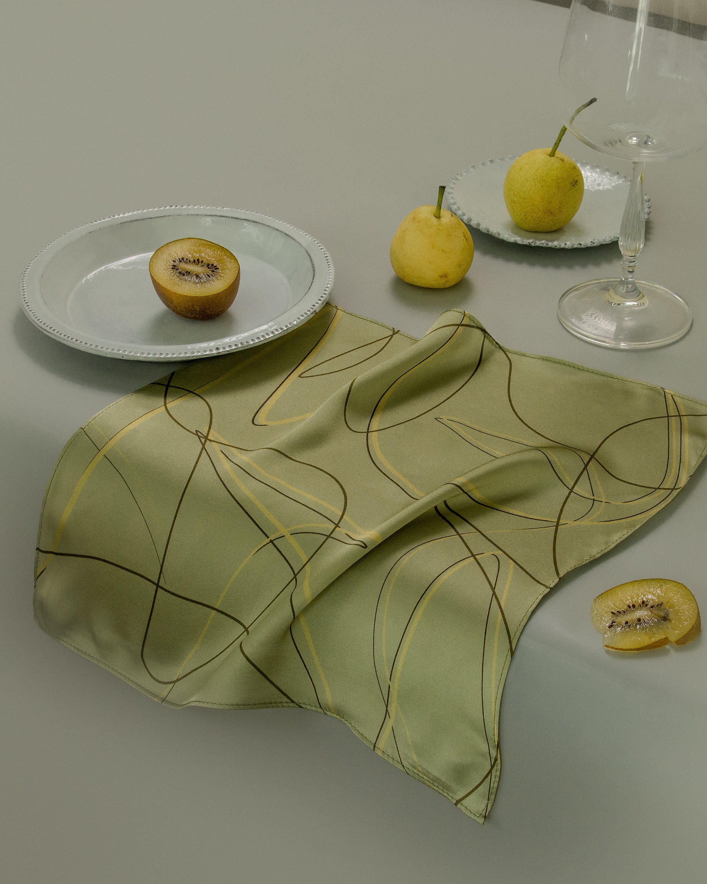 Chartreuse Silk Scarf