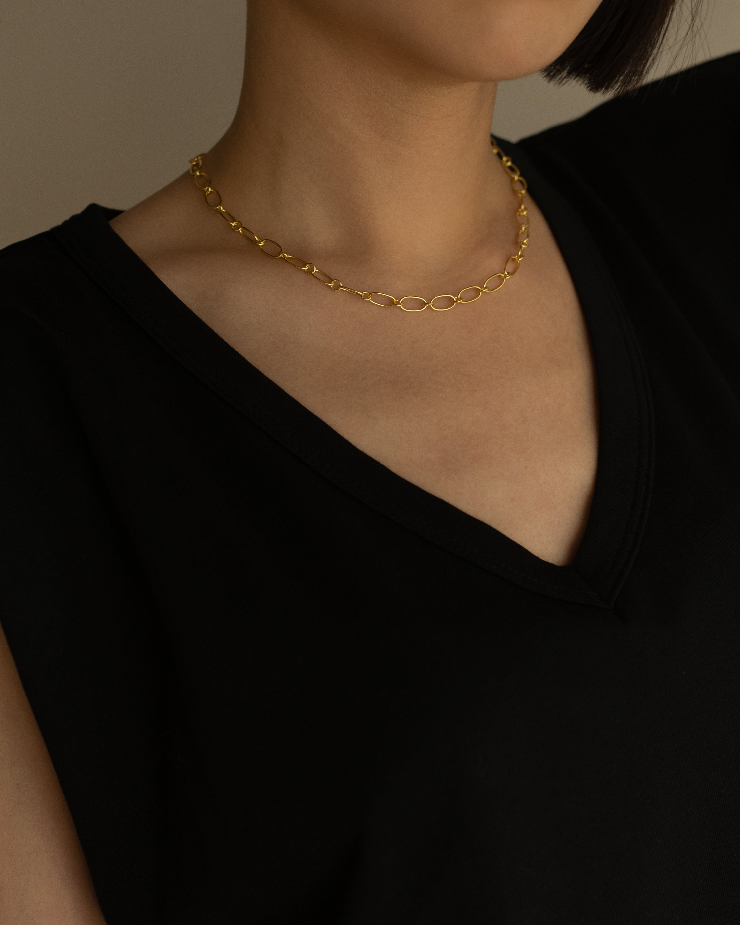 Havyna Chain Link Choker Necklace