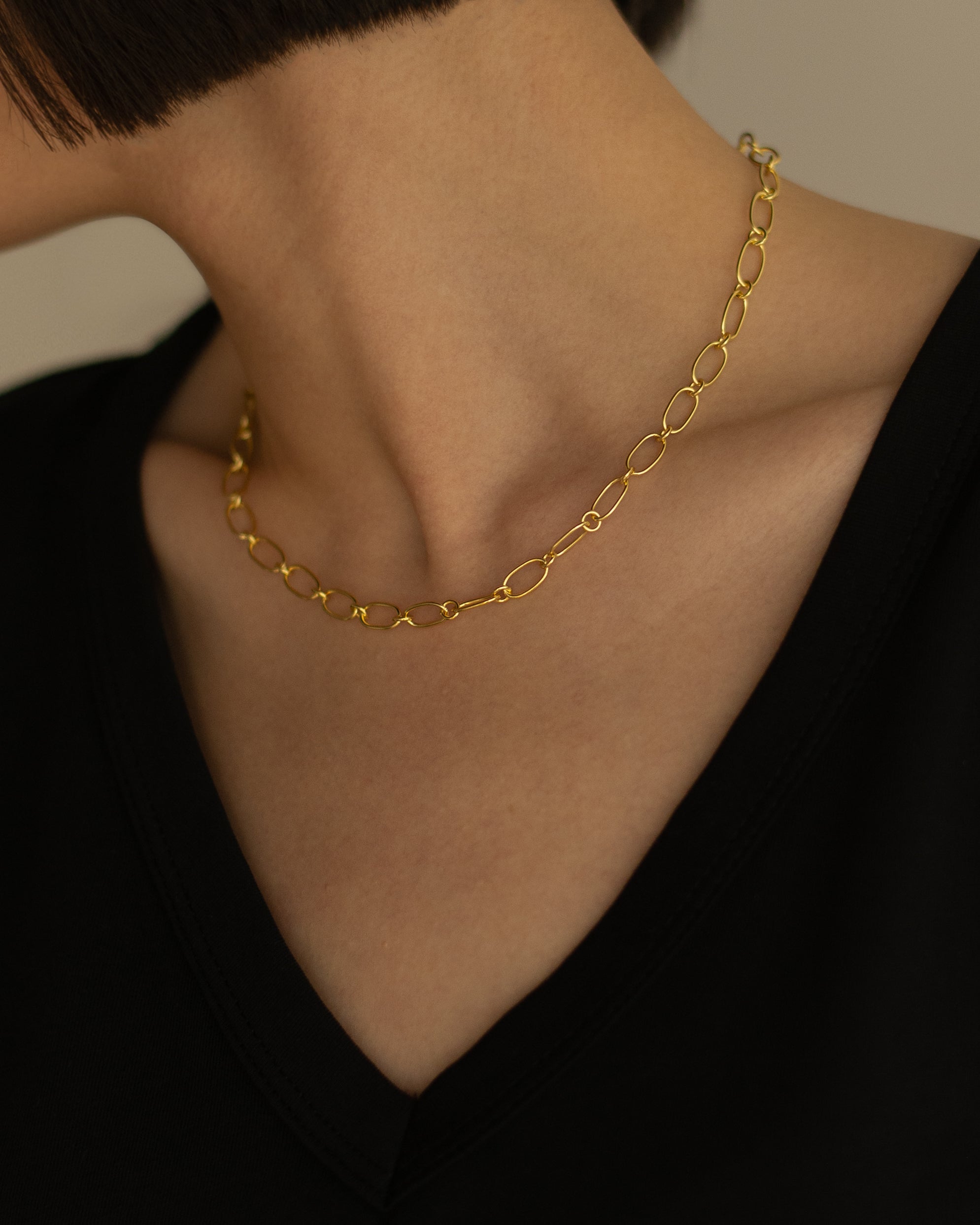 Havyna Chain Link Choker Necklace