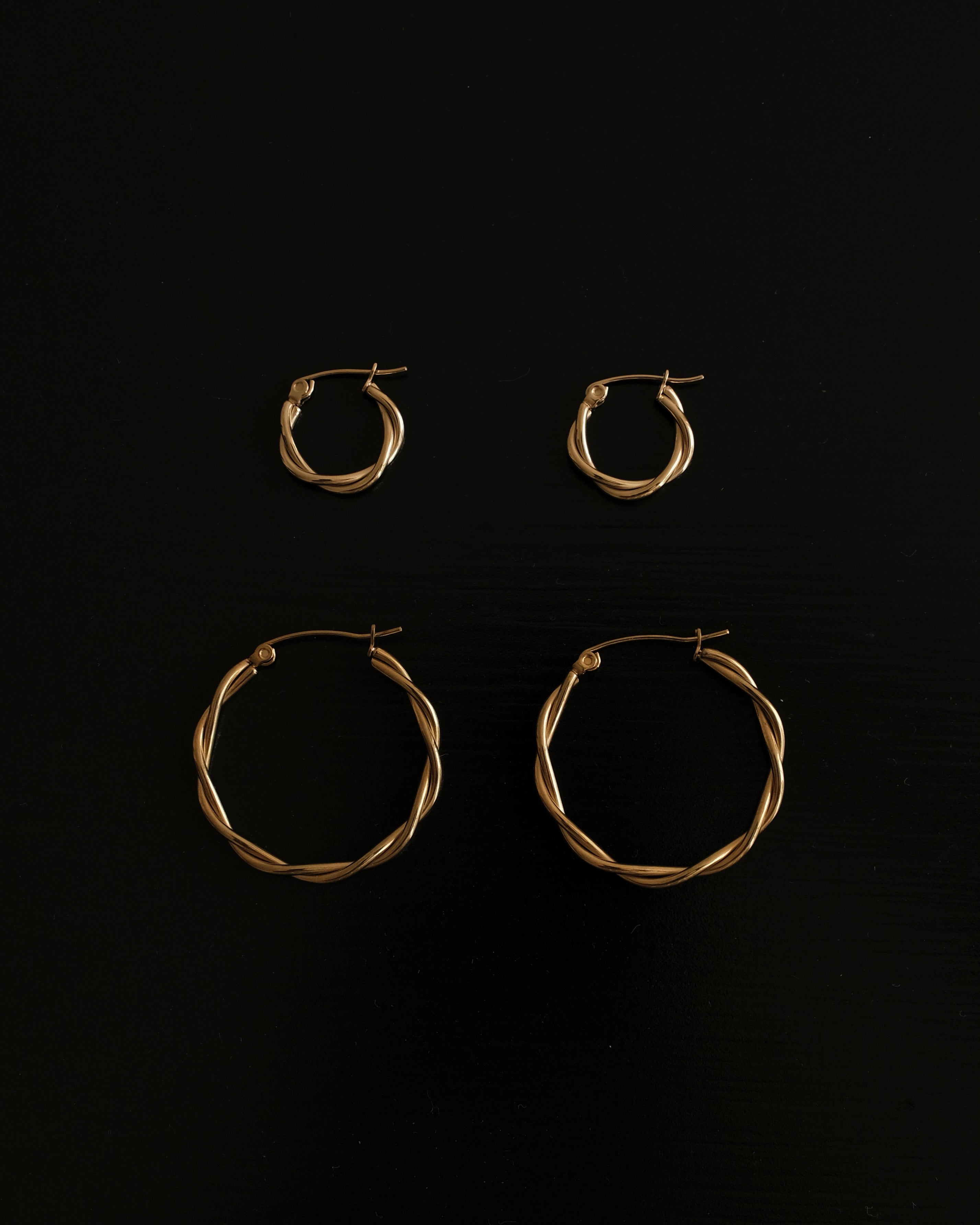 Ollie Twisted Hoop Earrings