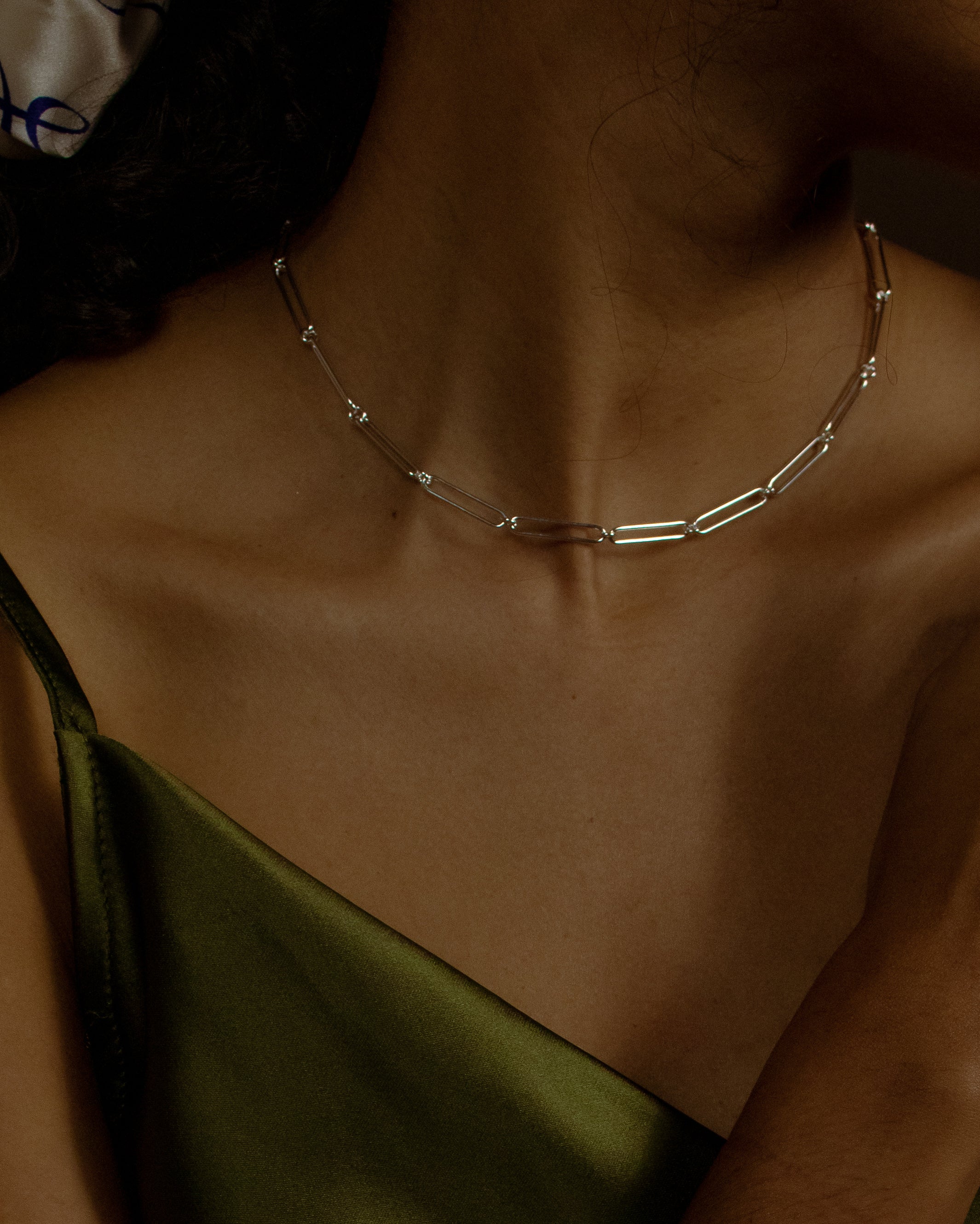 Faye Paper Clip Chain Link Choker