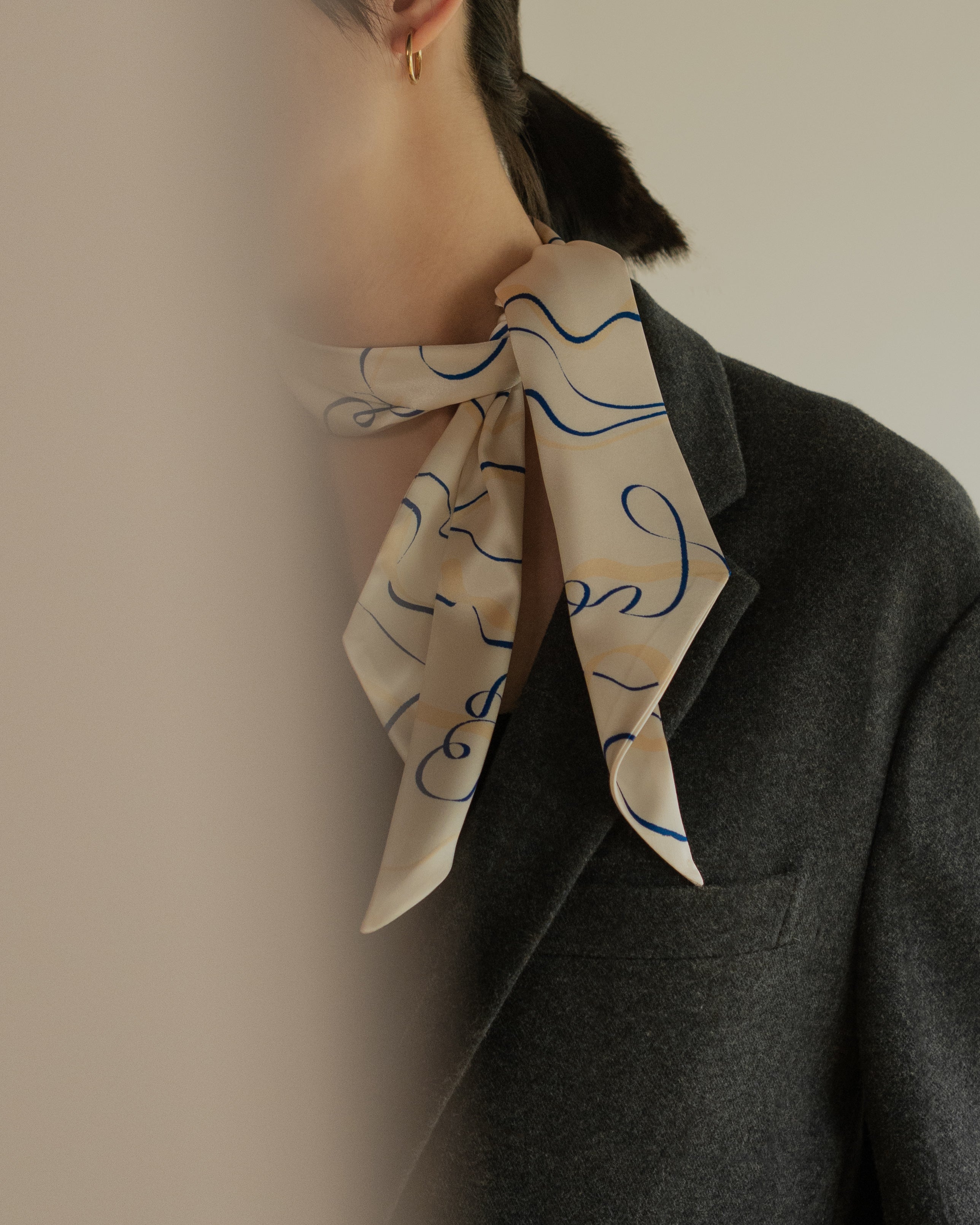 Craie Silk Twilly