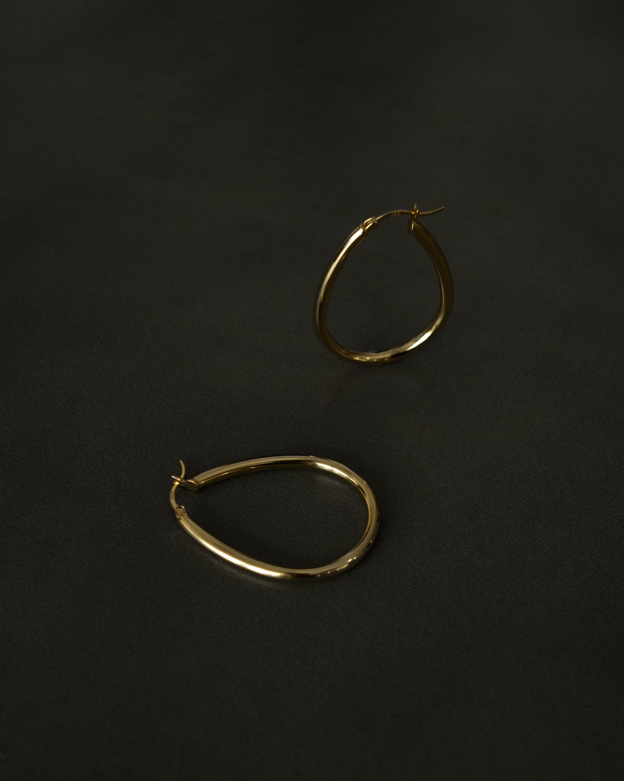 Taelyn Large Oval Hoop Earrings