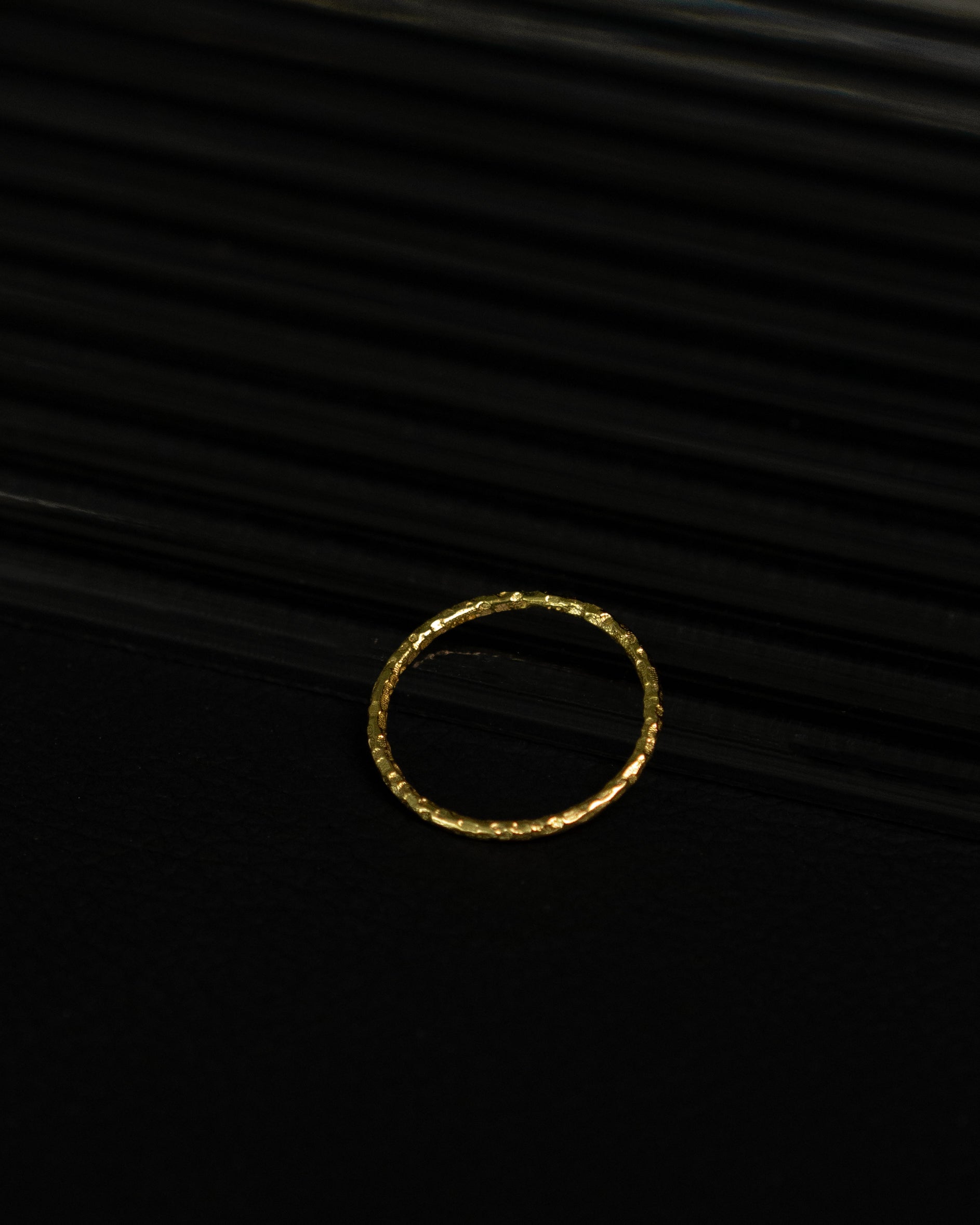 Bria Thin Hammered Band Ring