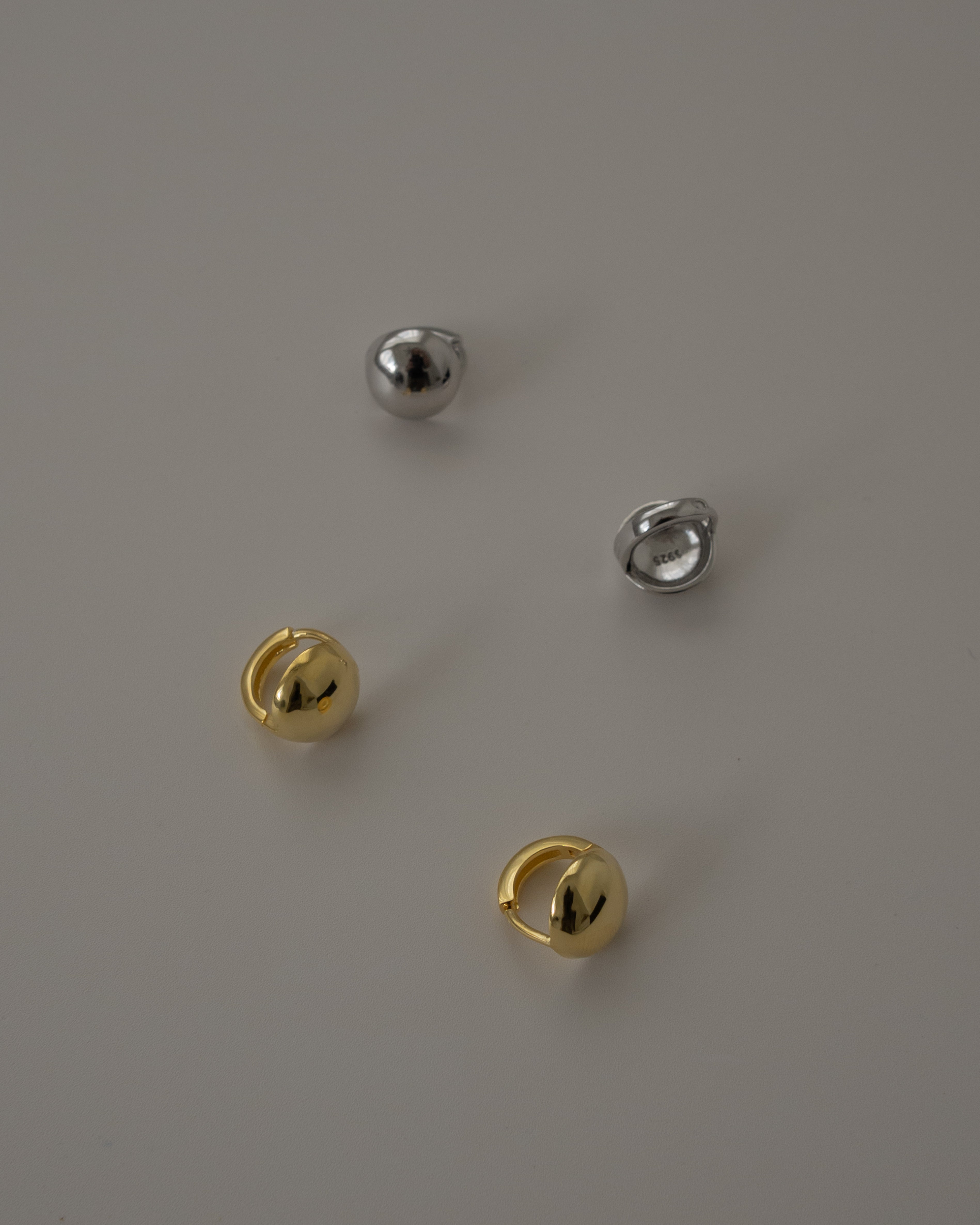 Petite Giro Dome Ball Hoop Earrings