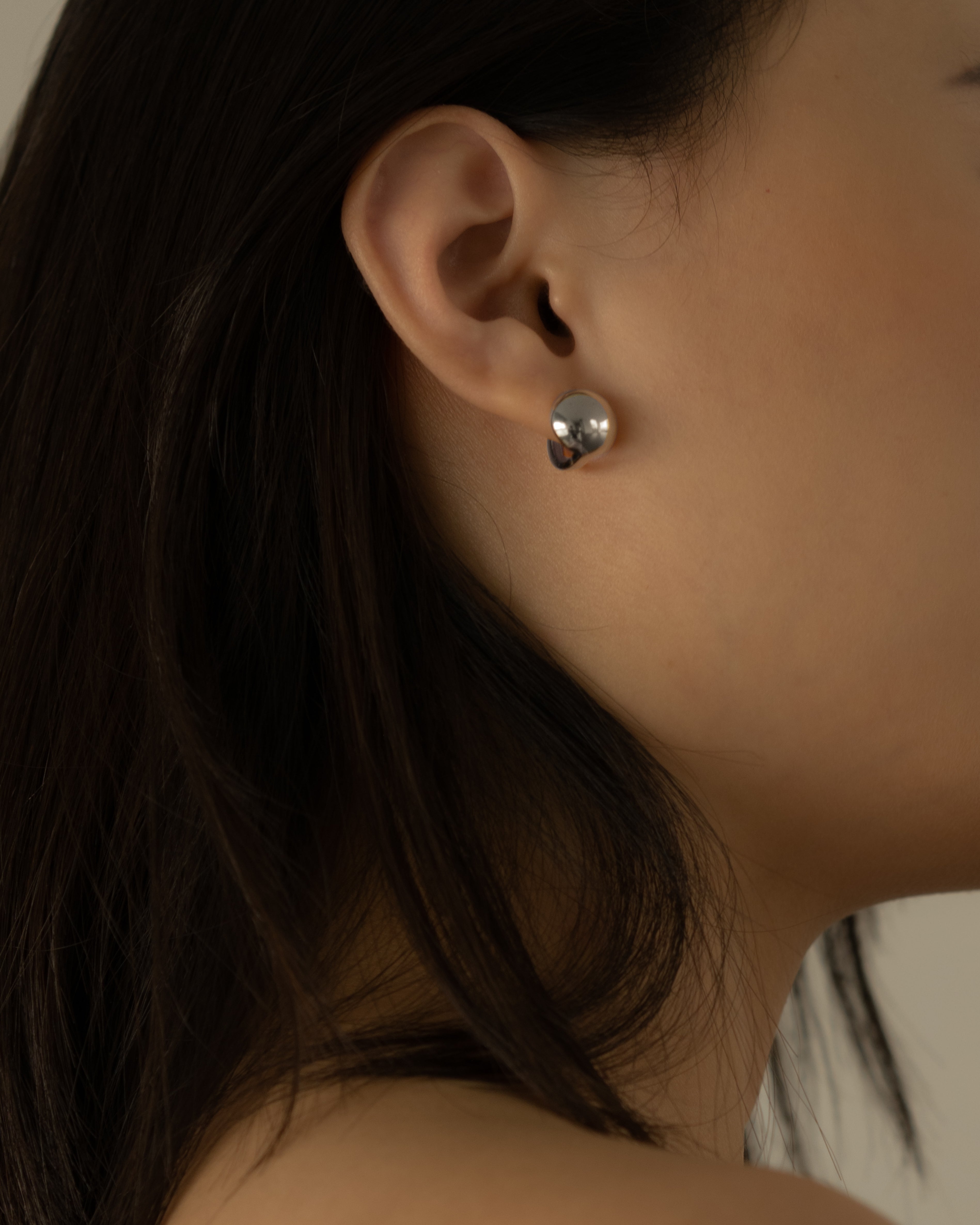 Petite Giro Dome Ball Hoop Earrings