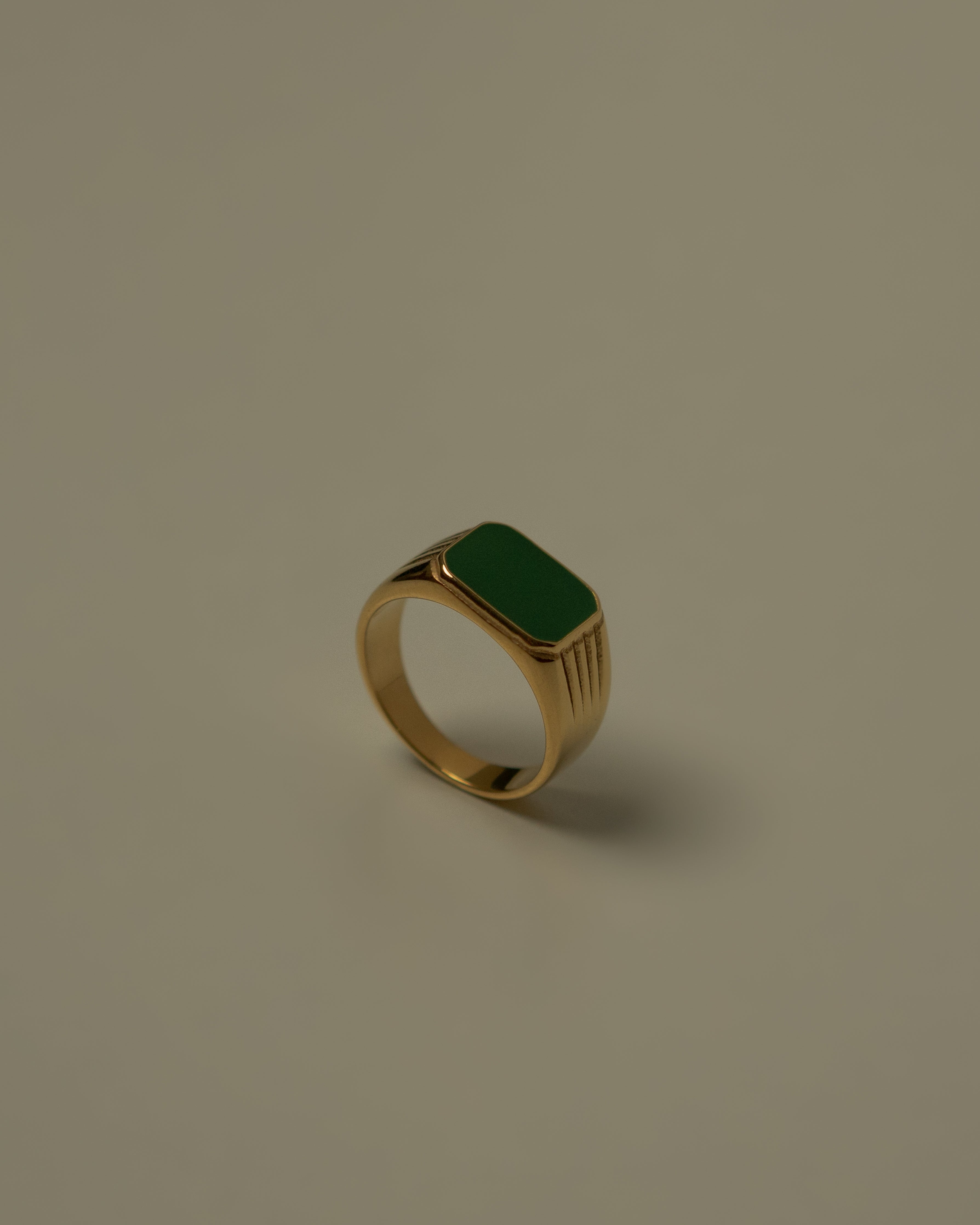 Giada Green Signet Ring