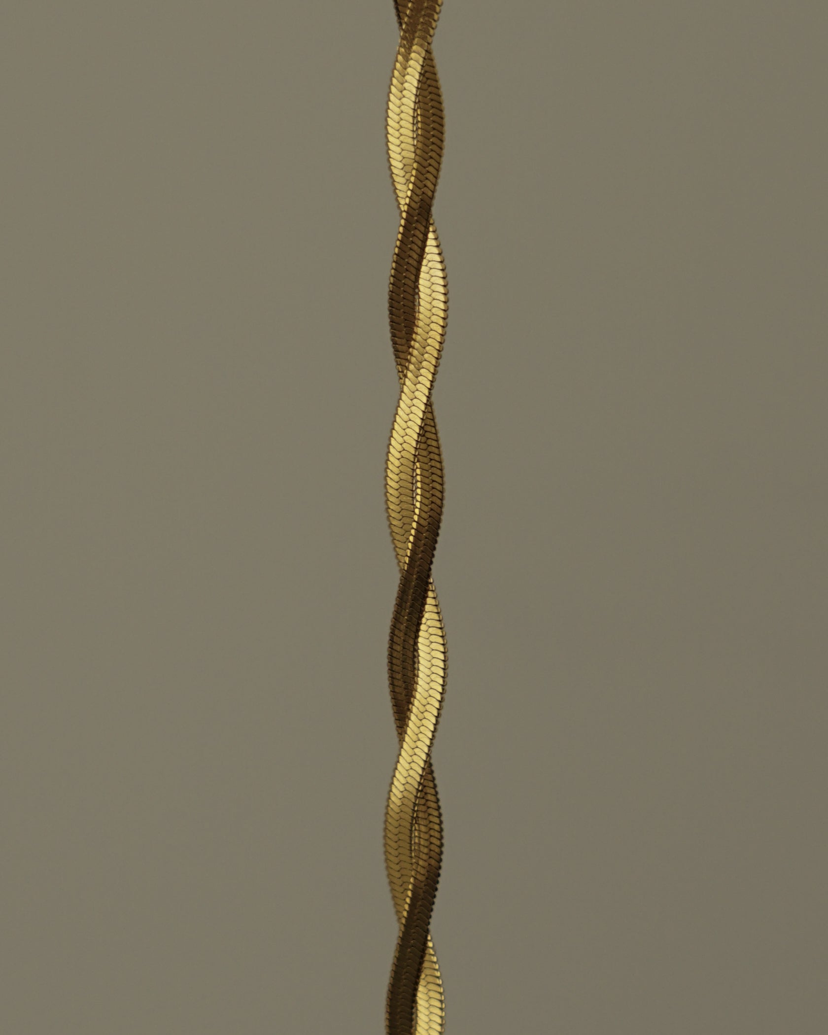 Louella Braided Herringbone Chain Necklace