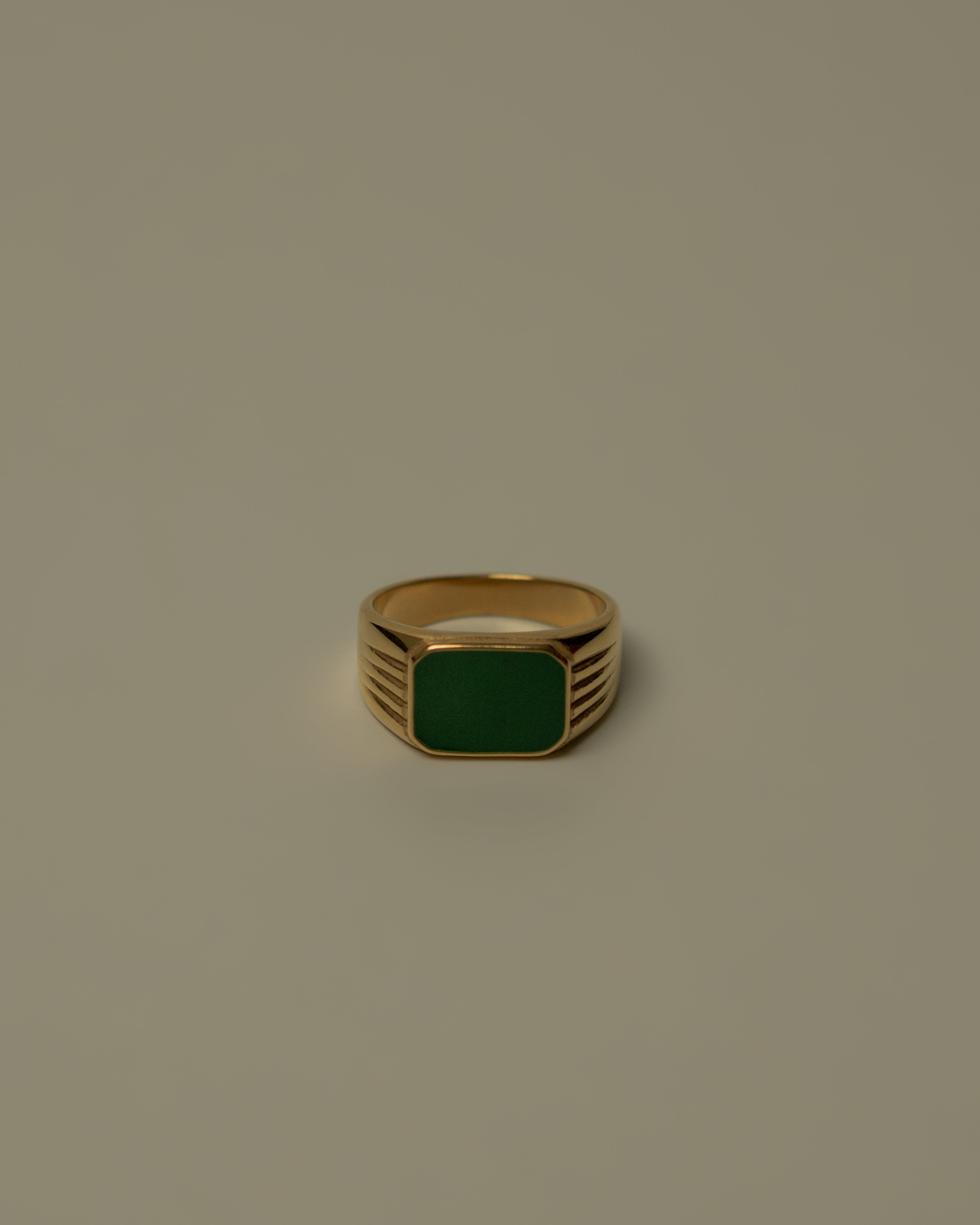Giada Green Signet Ring