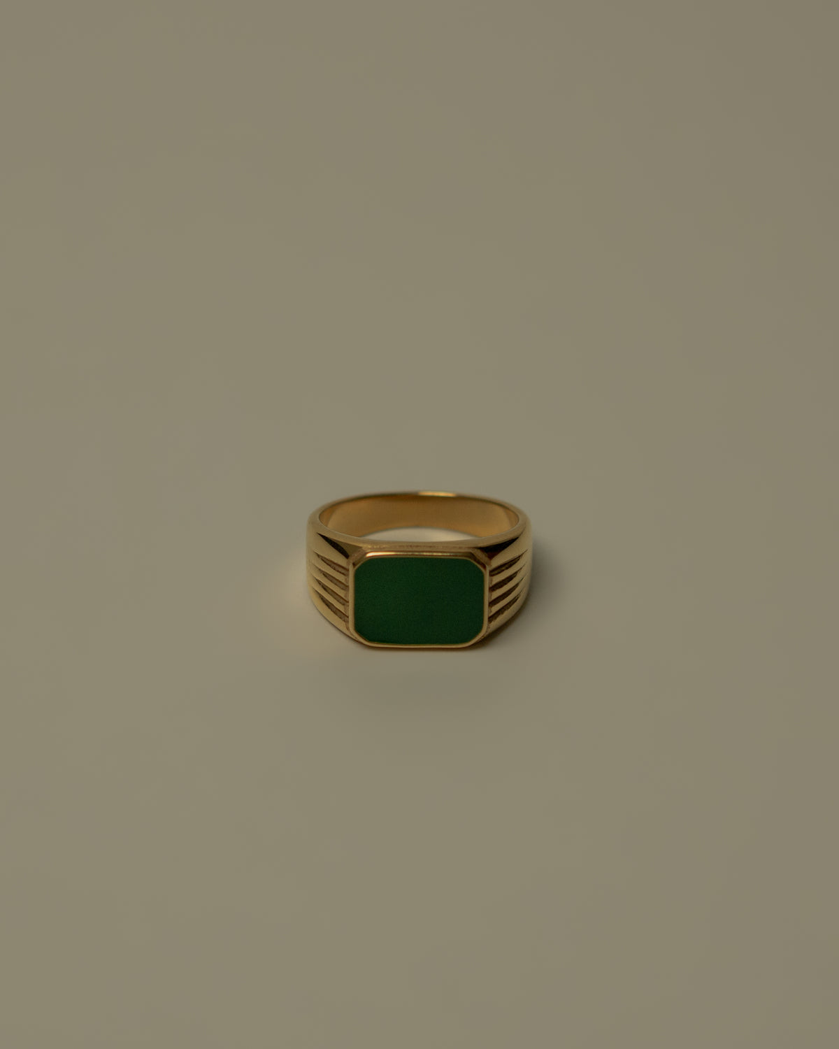 Giada Green Signet Ring