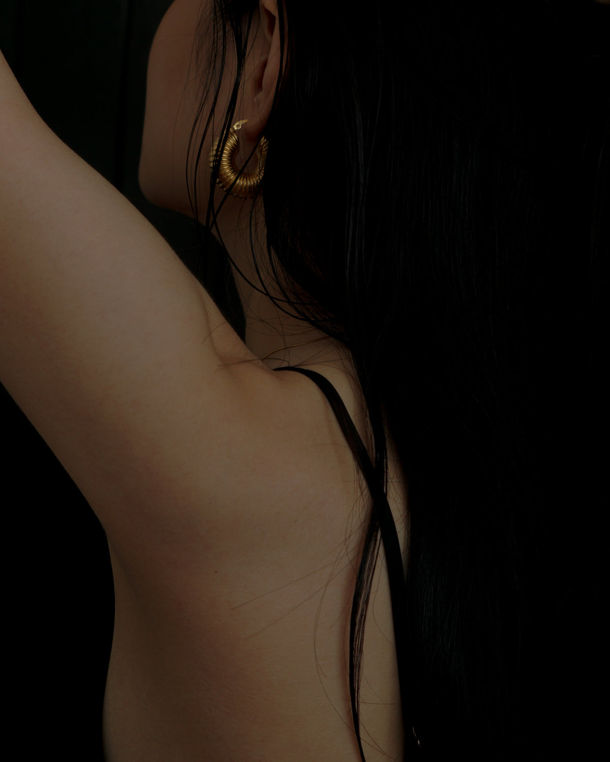 Coletta Macaroni Hoop Earrings