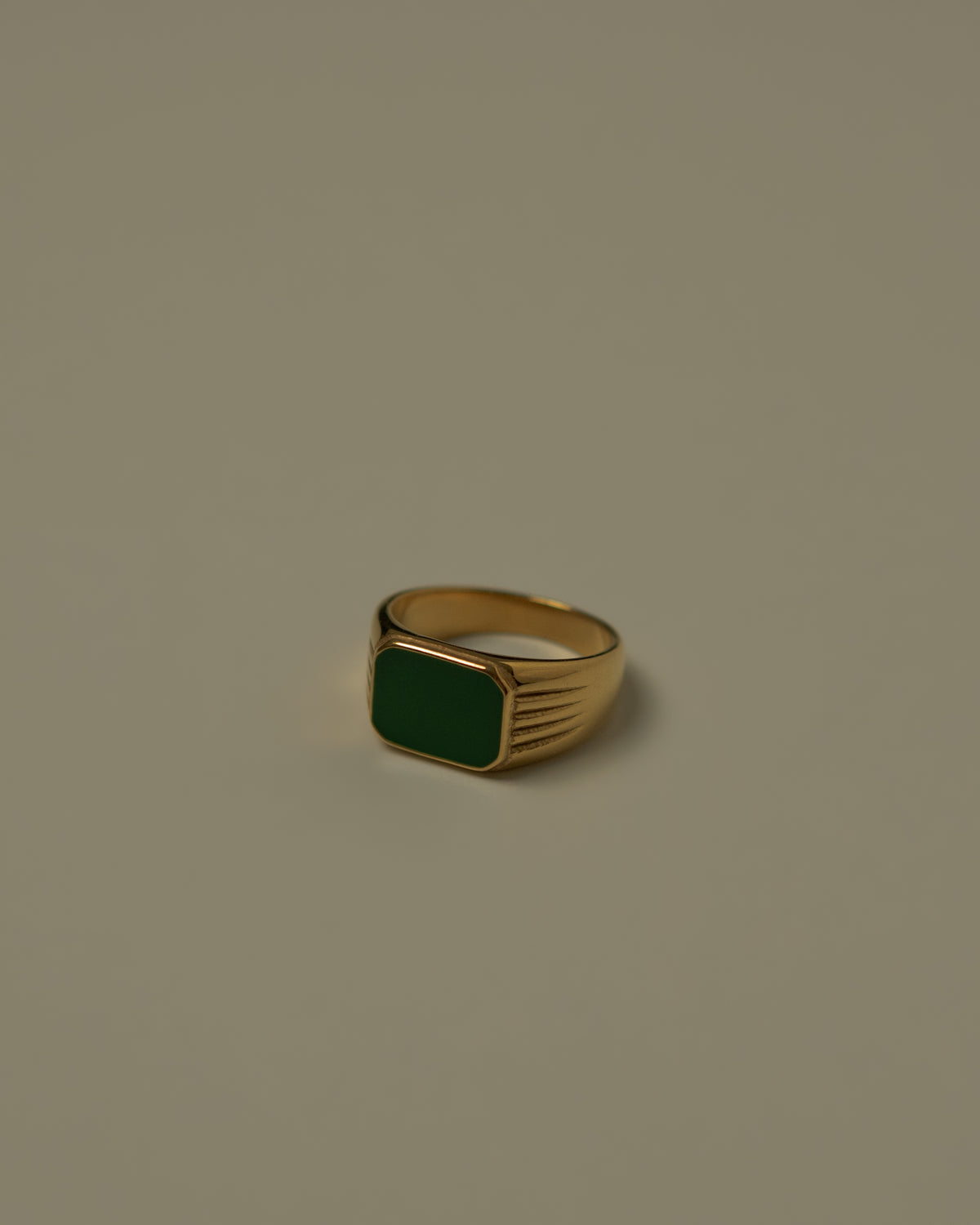 Giada Green Signet Ring