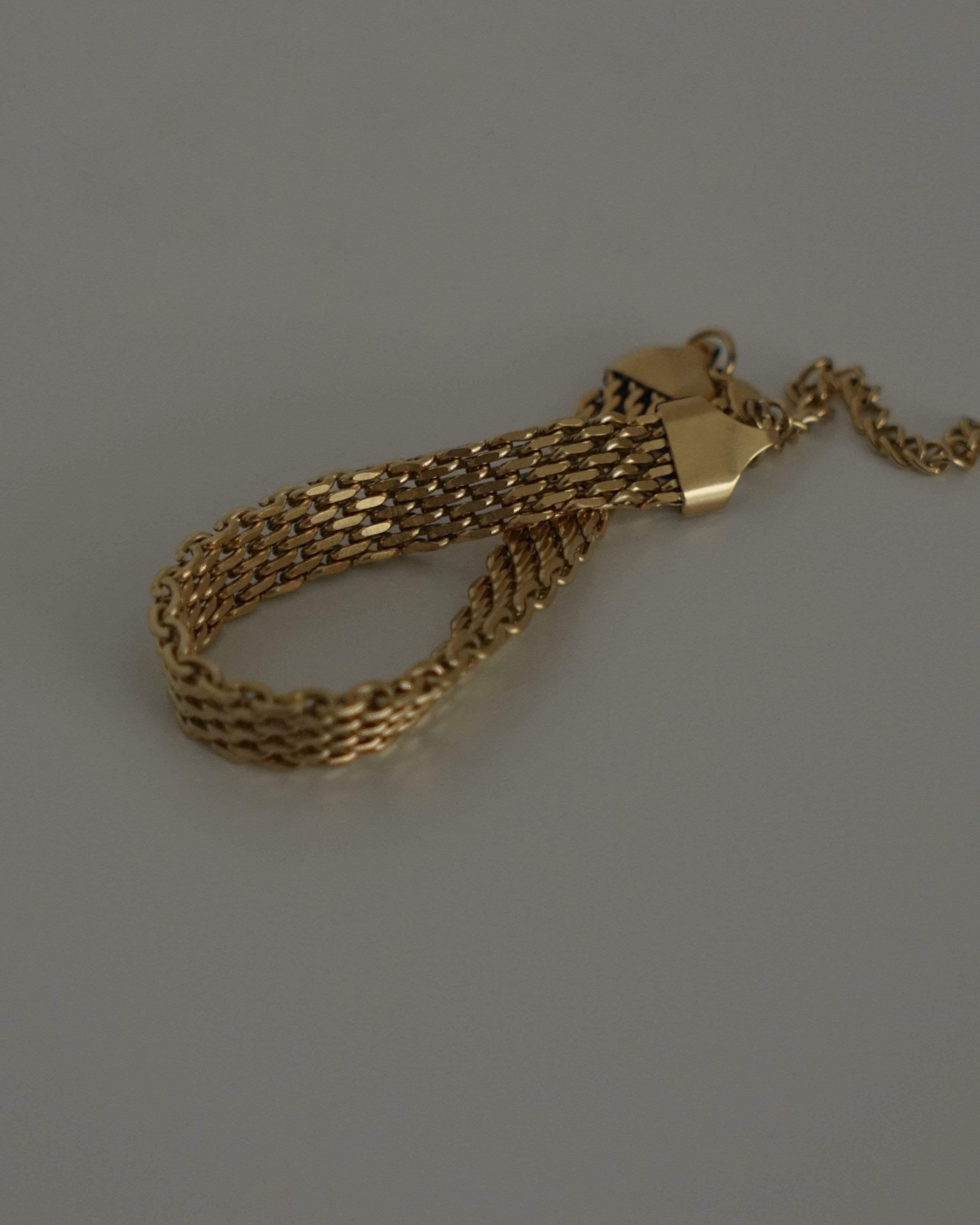 MYJN Bracelets 18K Gold Stainless Steel Solene Flat Chain Bracelet