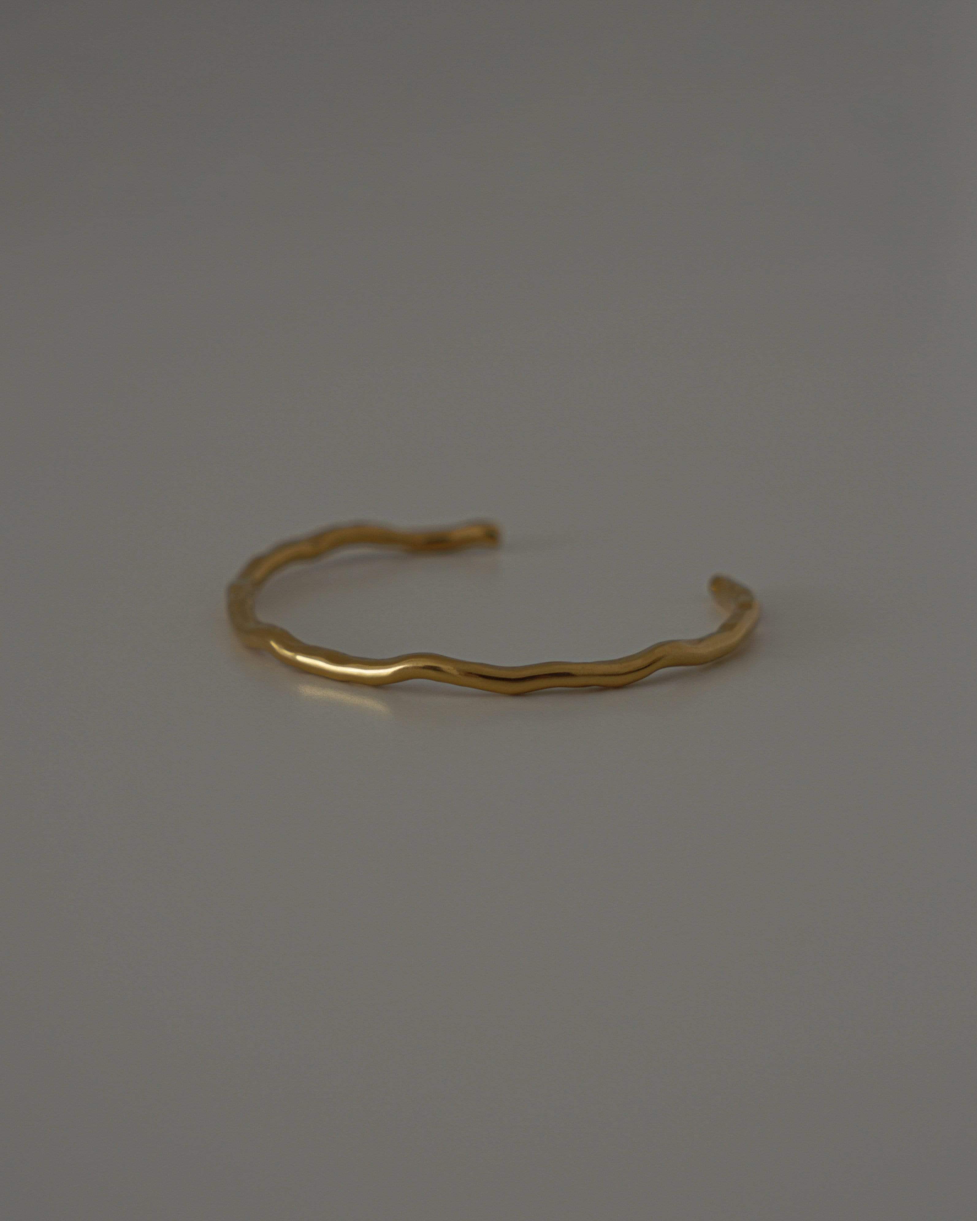 MYJN Bracelets Gold Stainless Steel Petra Cuff Bangle