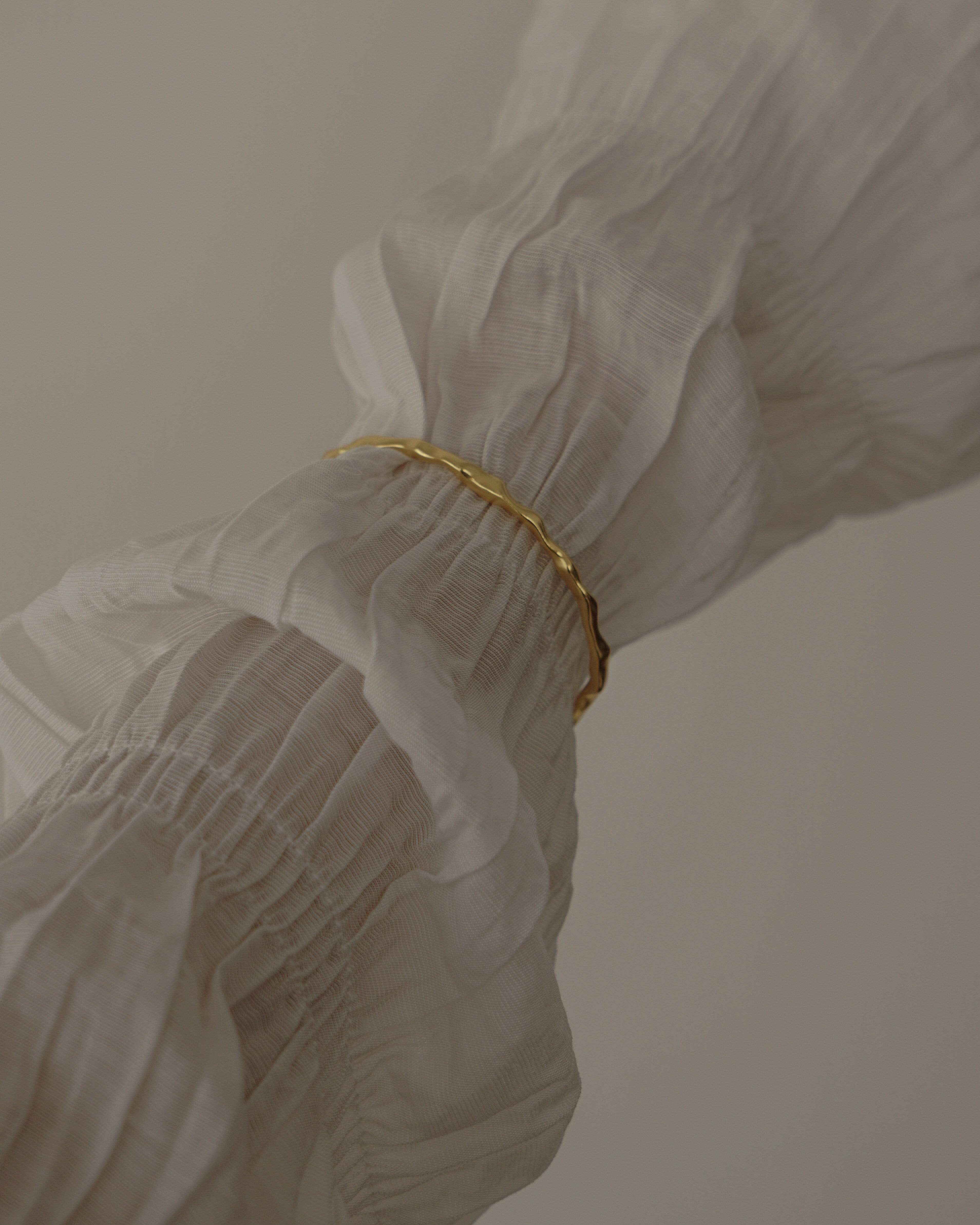 MYJN Bracelets Gold Vermeil Garcia Cuff Bangle