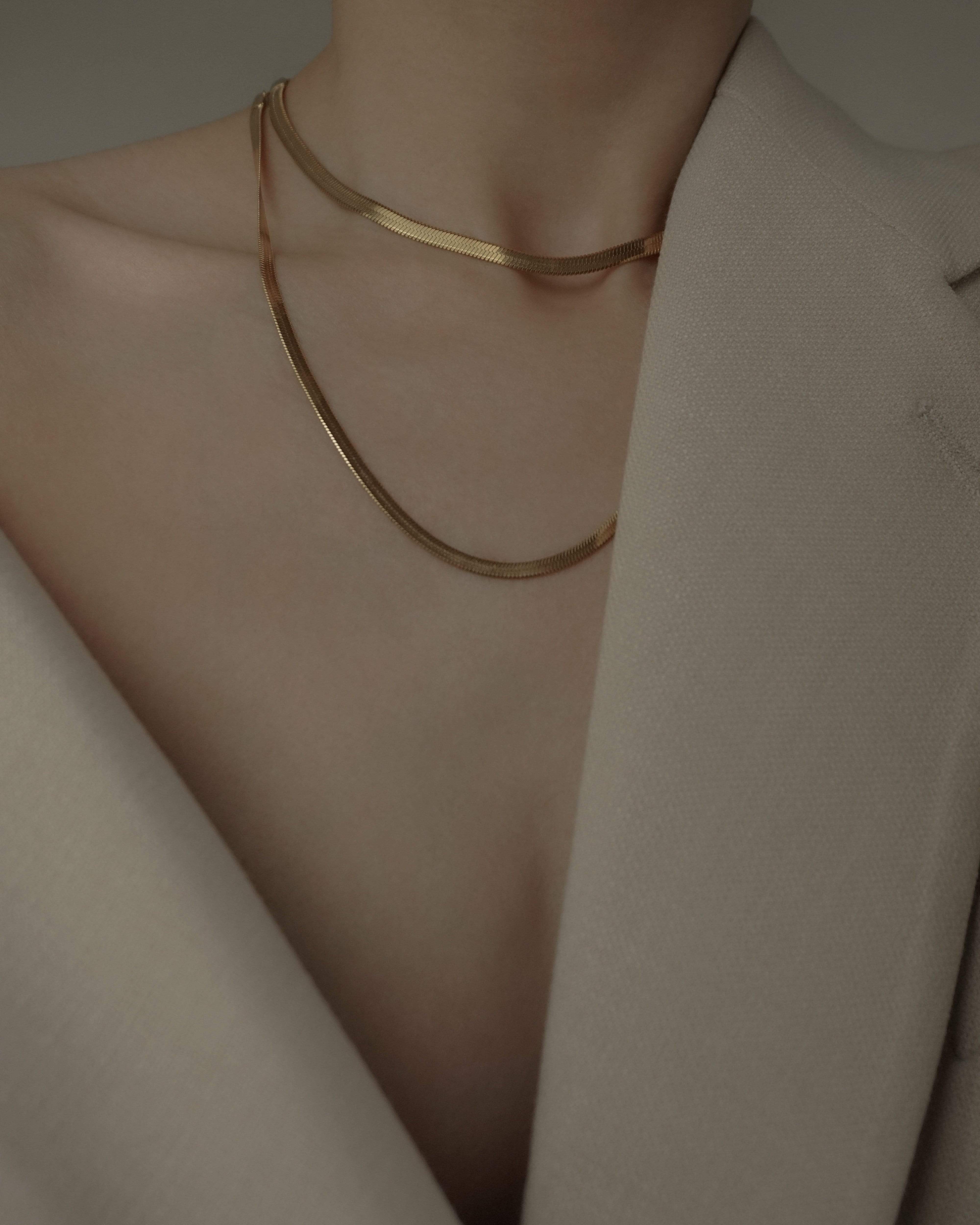 MYJN Choker Petite Louella Herringbone Chain Choker