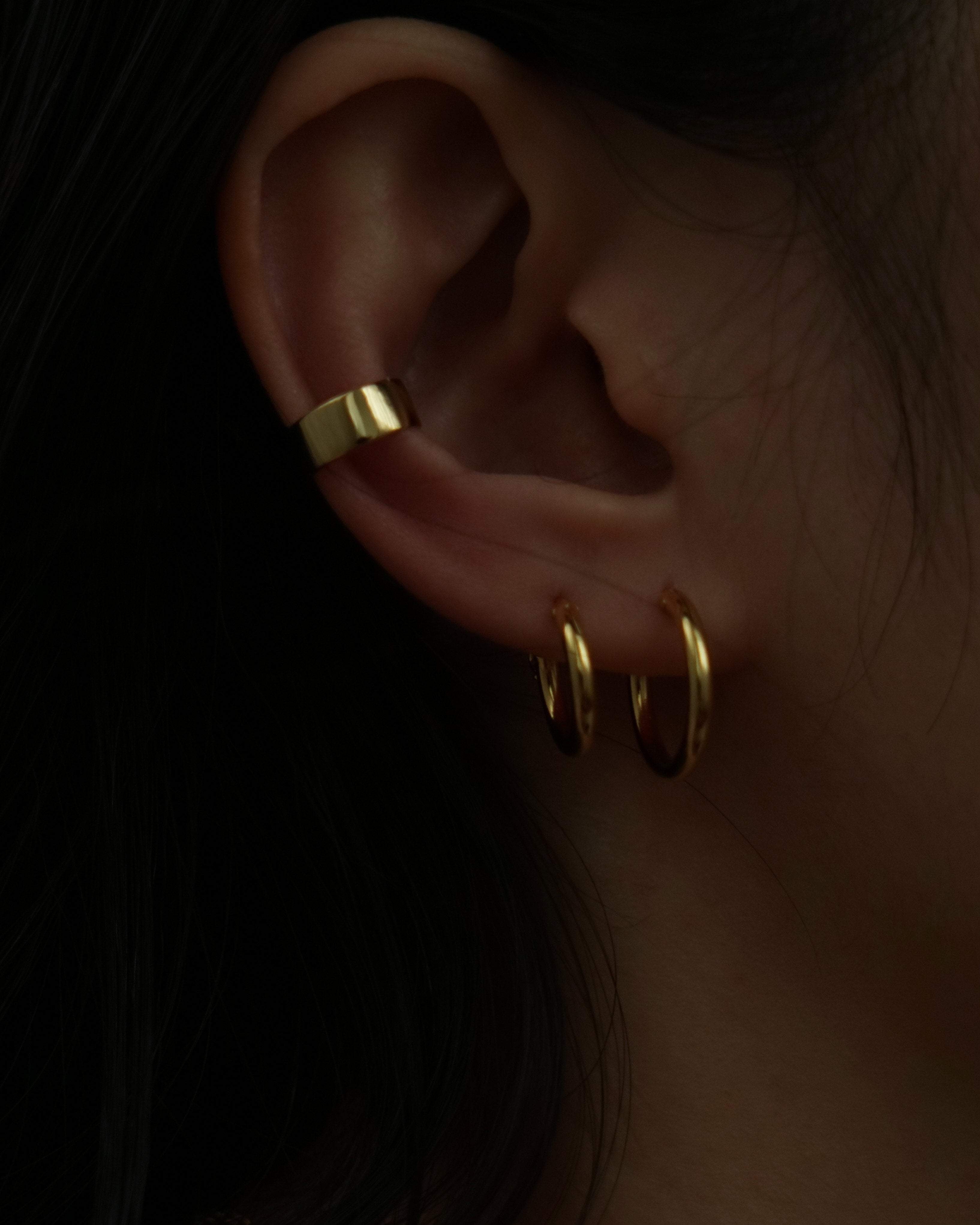 MYJN Earrings Classic Thin Hoop Earrings