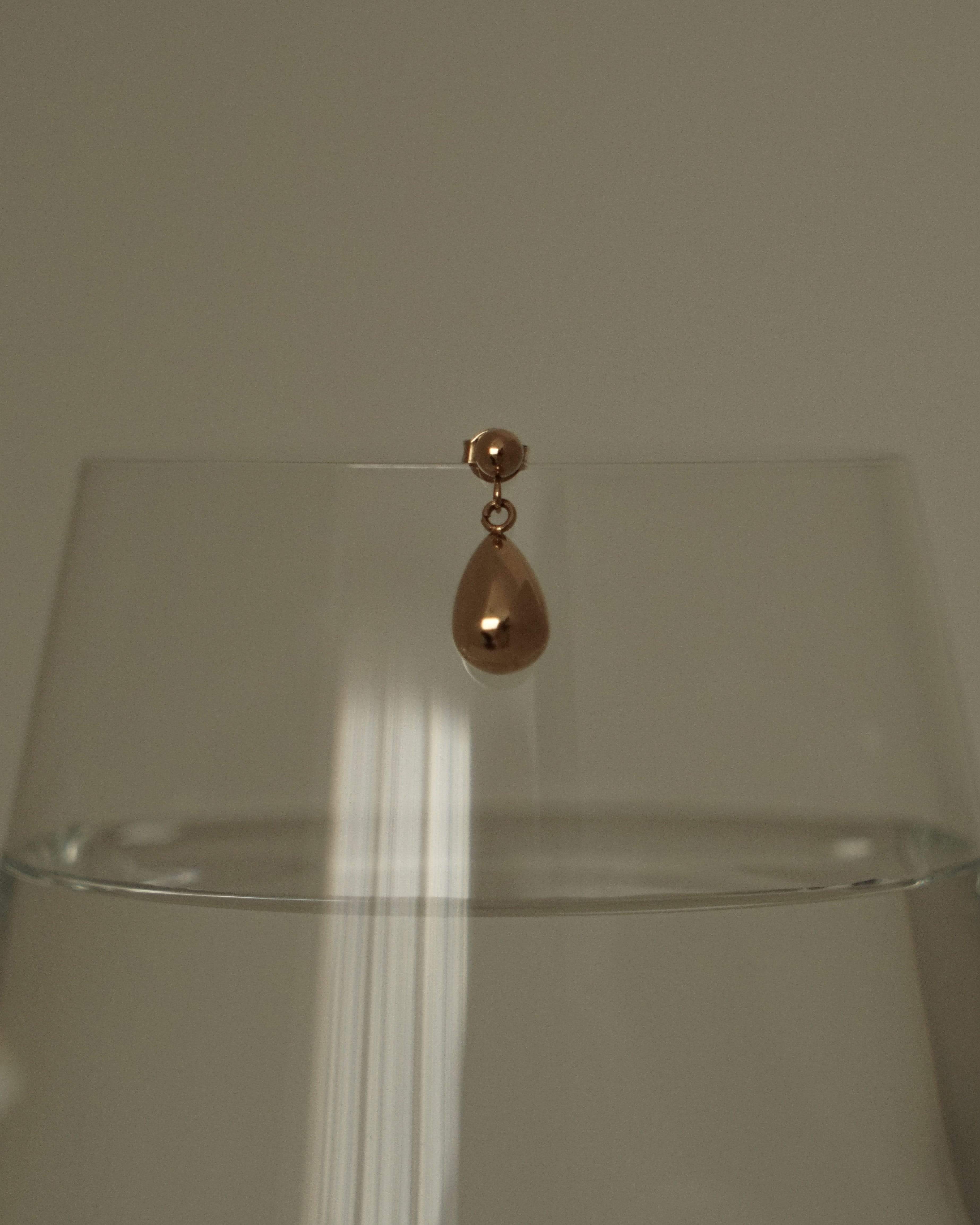 MYJN Earrings Gold Stainless Steel Livia Dangling Stud Earring
