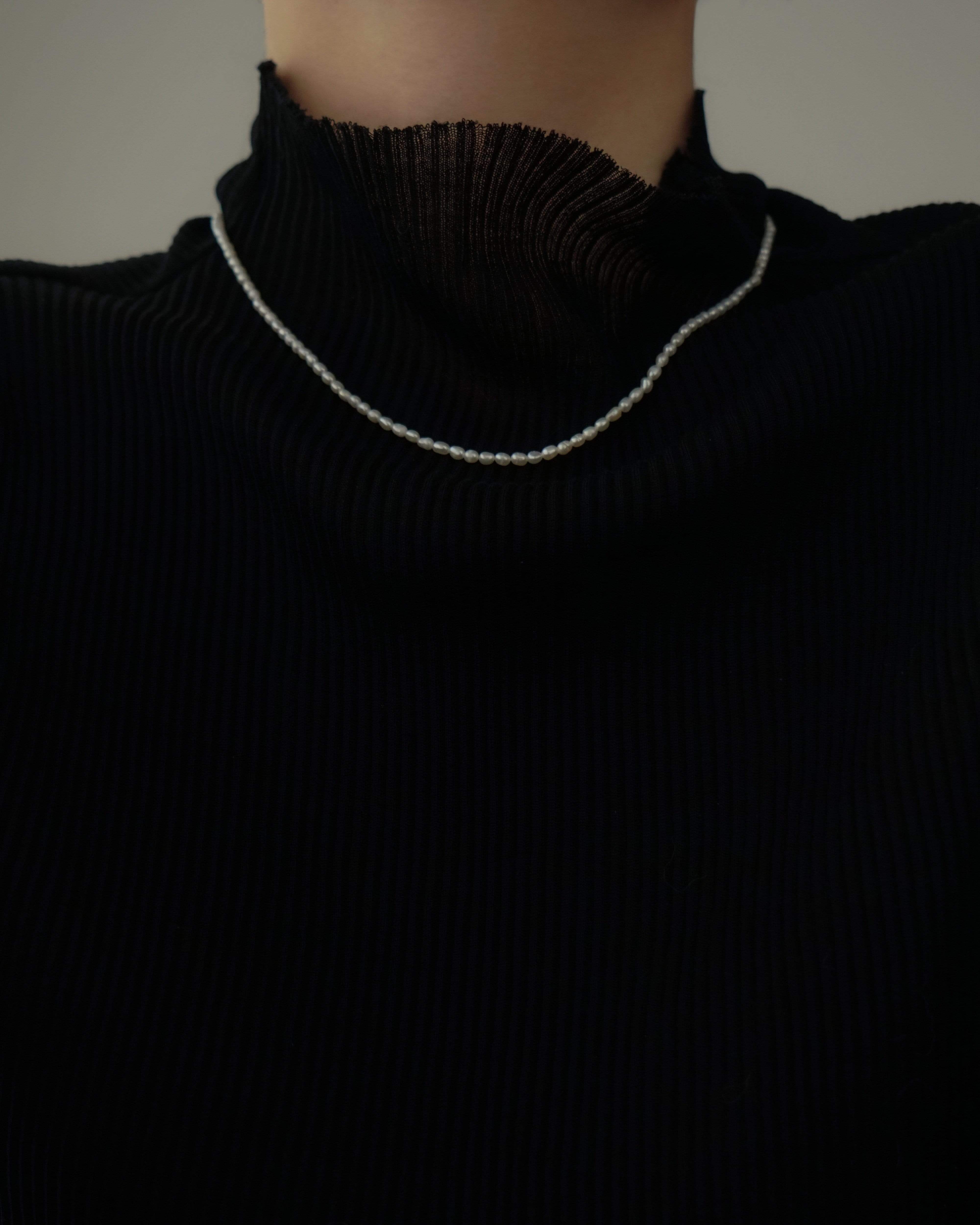 MYJN Necklaces Fresh Water Pearl Marine Mini Pearl Necklace